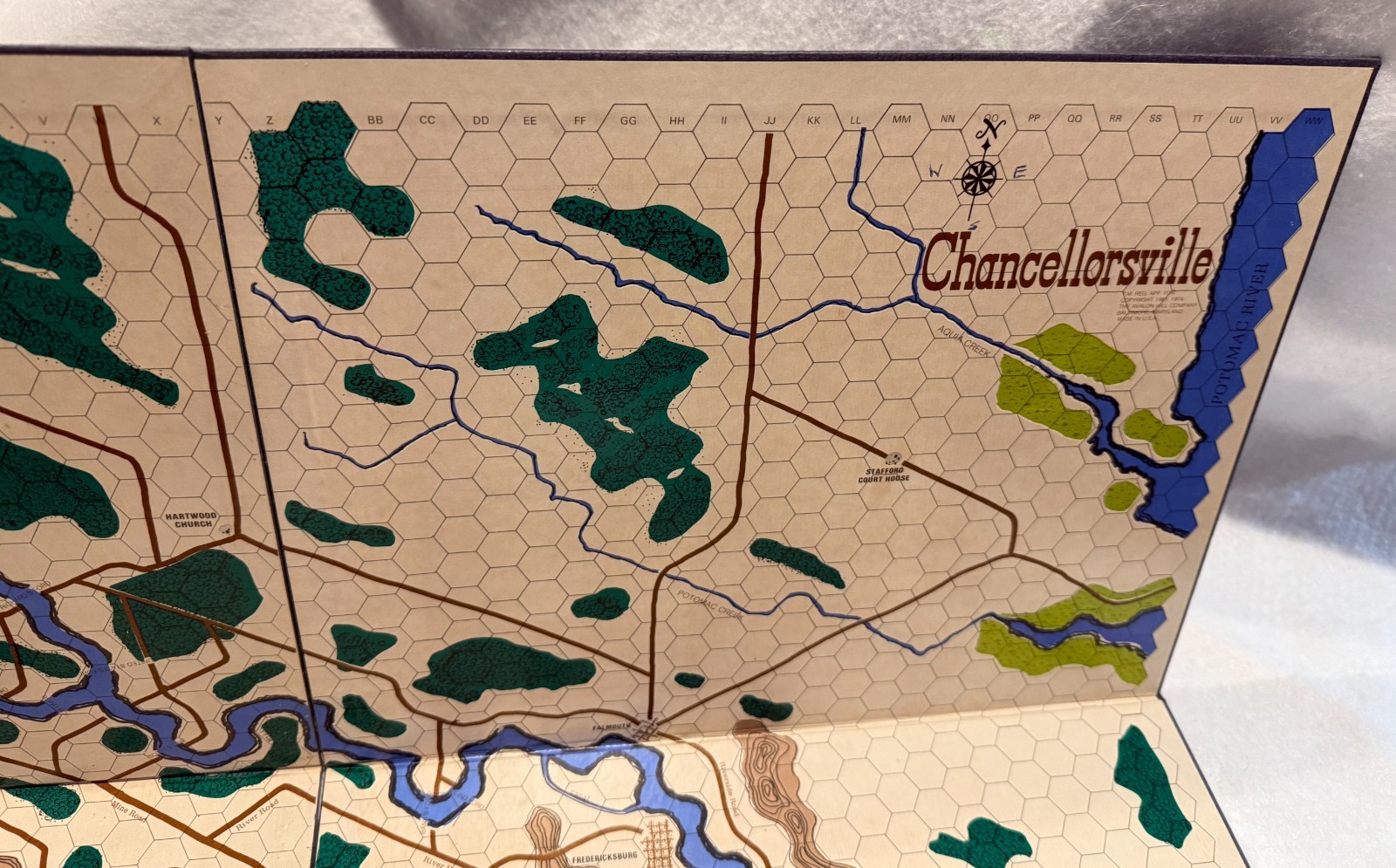 Chancellorsville Board Game LETTER American Civil War Some Unpunched 1974 2nd Ed