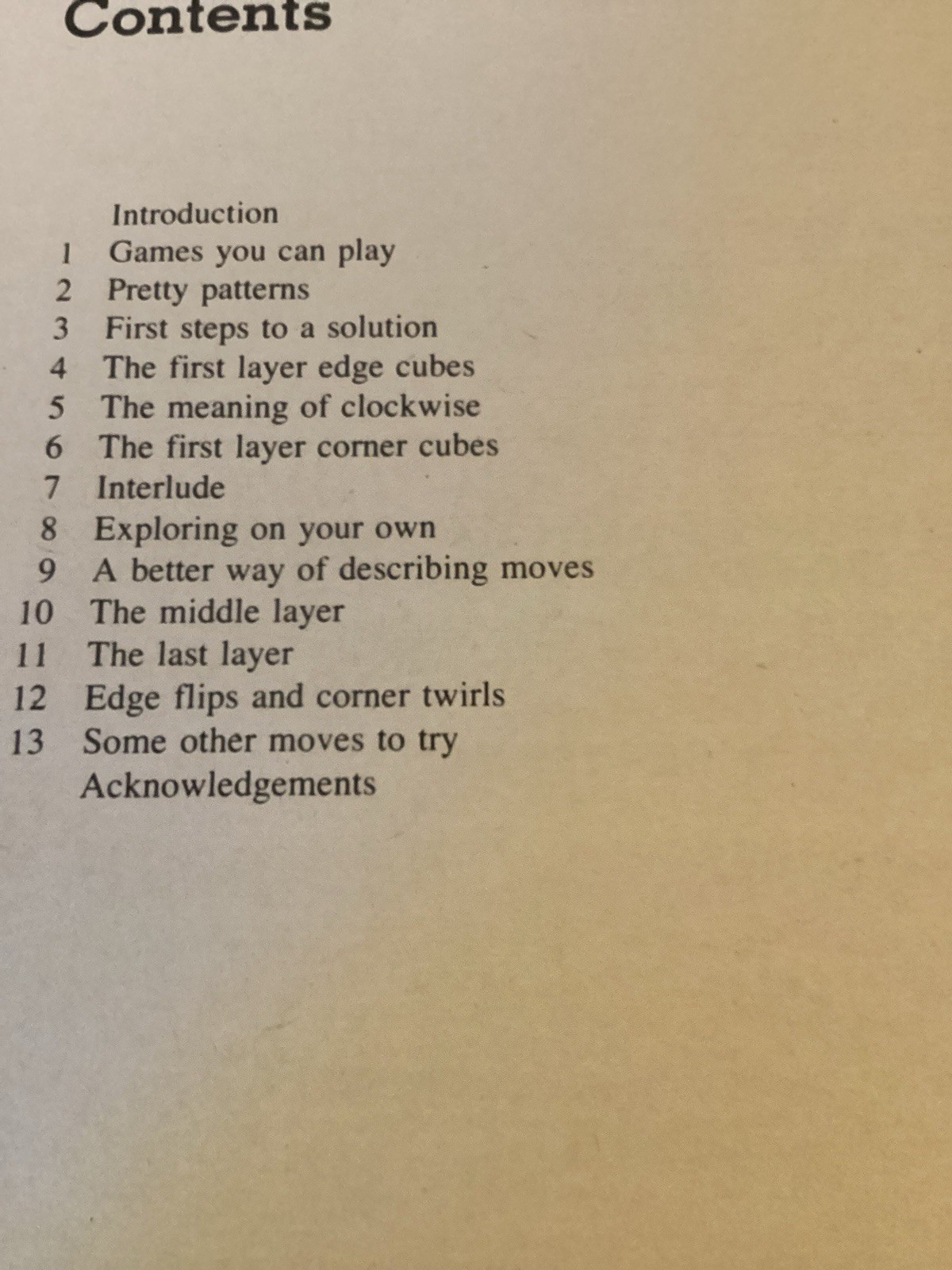 Original Rubik’s Cube, Mini Cube and 1980 Instruction Book