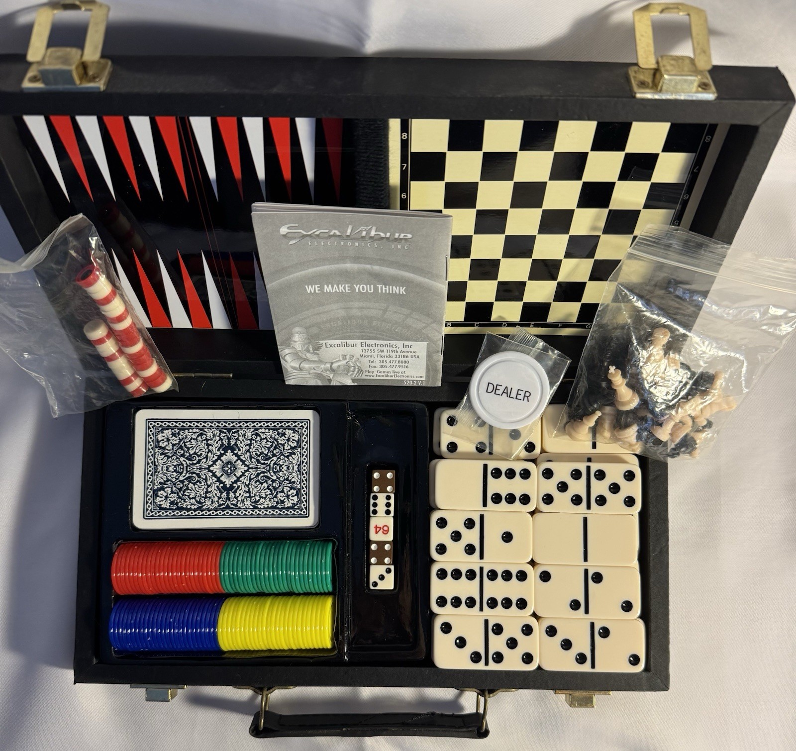 Excalibur Electronics 6-in-1 Game Pack (Model No. 520-2).