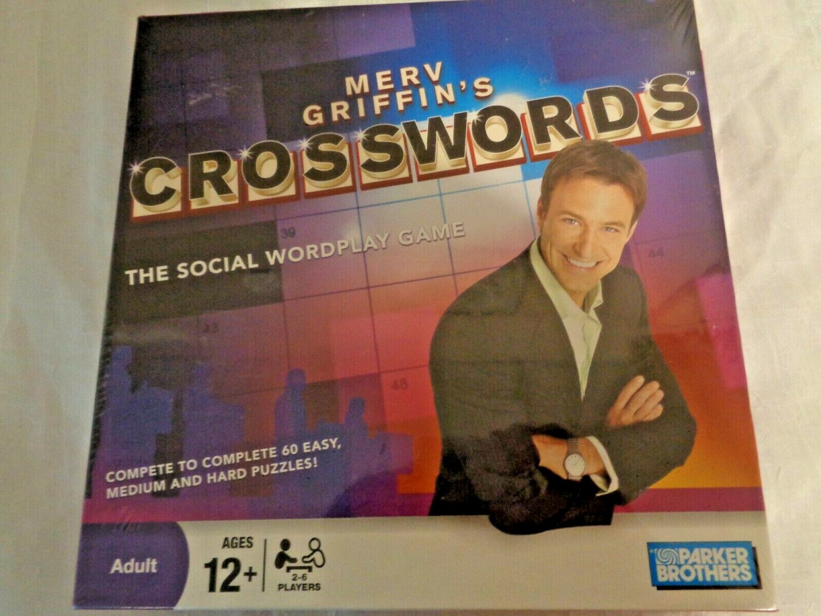 Merv Griffin’s Crosswords the Social Wordplay Game 60 Puzzles Easy to Hard New
