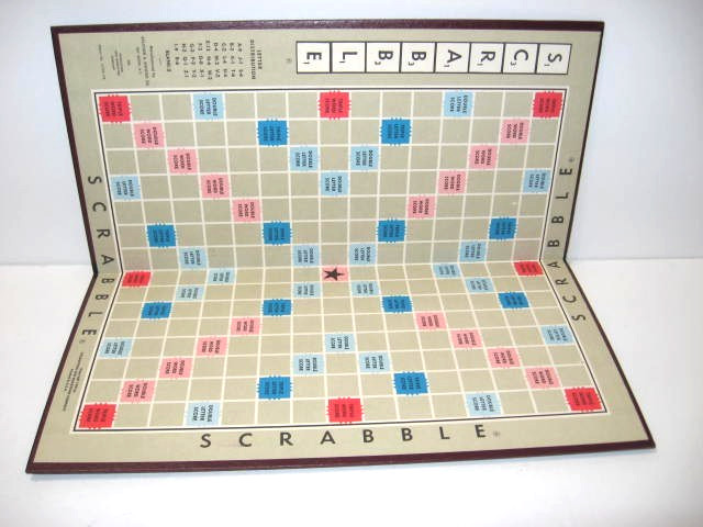 Vintage 1953 Scrabble Crossword Board Game by Selchow/Righter COMPLETE EXCELLENT