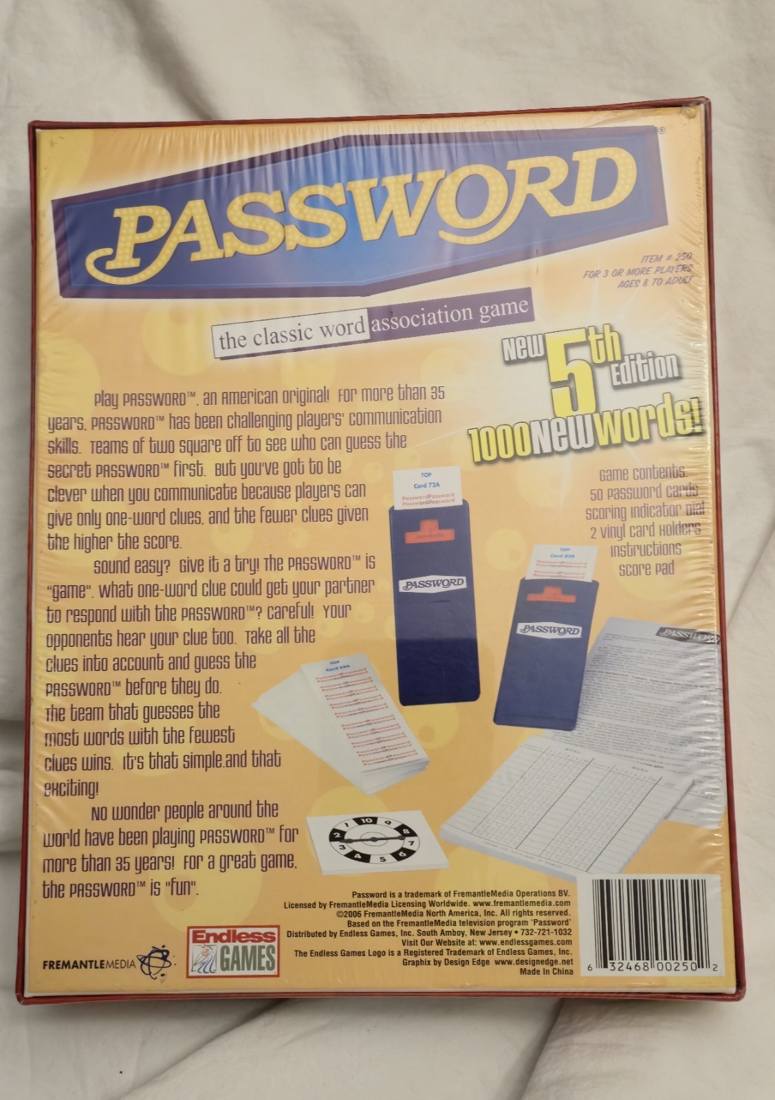 PASSWORD – THE CLASSIC WORD ASSOCIATION GAME (NEW / SEALED ) 5TH Edition
