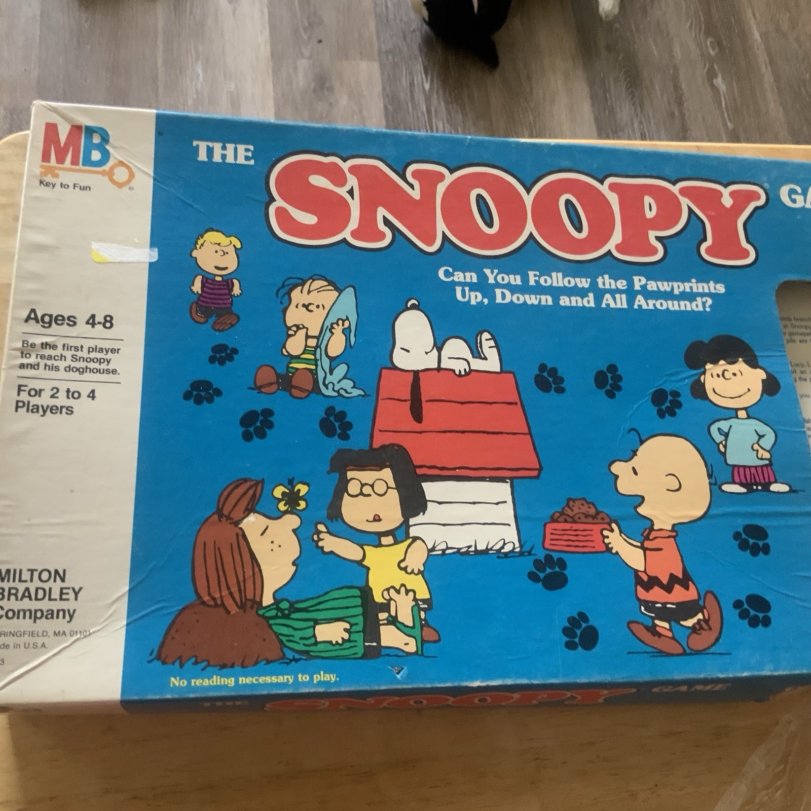 Vintage 1971 Milton Bradley The Snoopy Game Peanuts Board Game 4413 Complete
