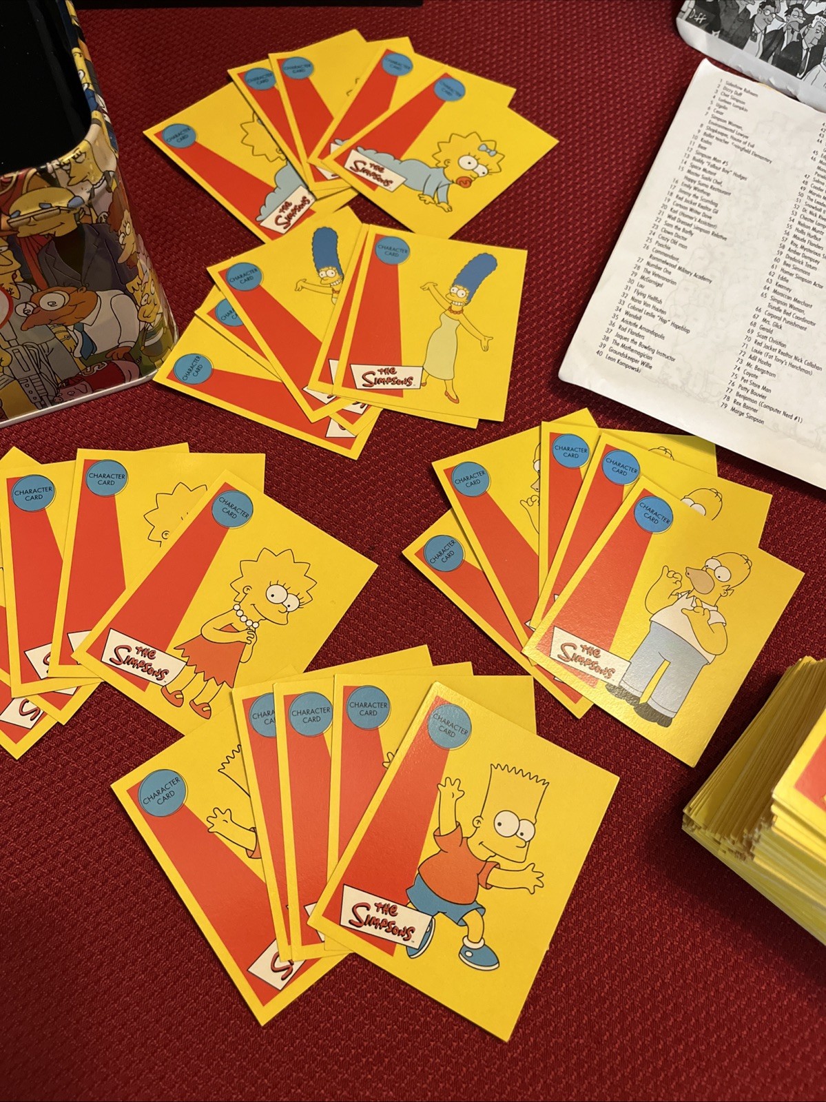 2000 The Simpsons Trivia Game in Collector Tin Complete