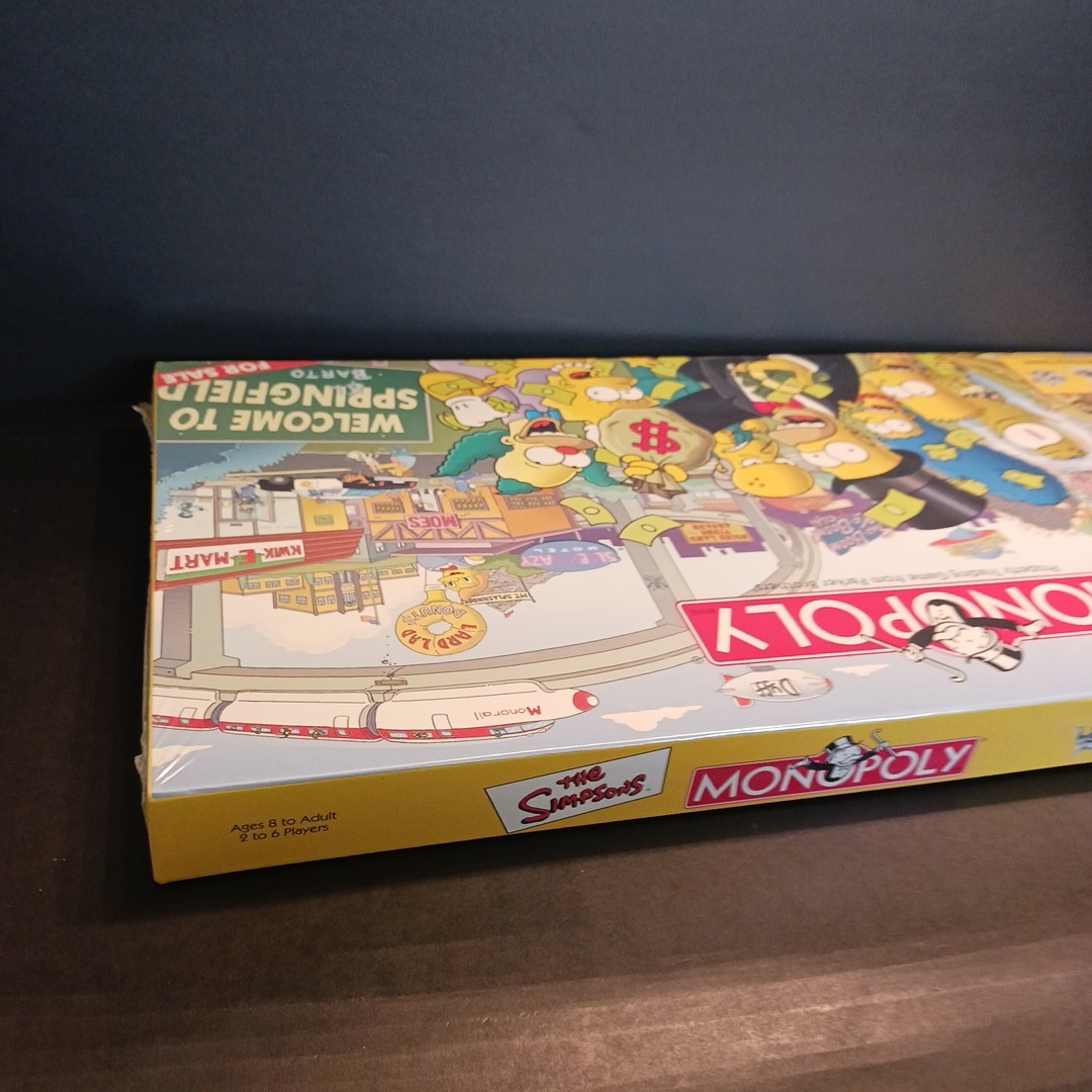 VINTAGE Monopoly THE SIMPSONS BOARD GAME w/ Collectible Tokens 2001 SEALED 🎲