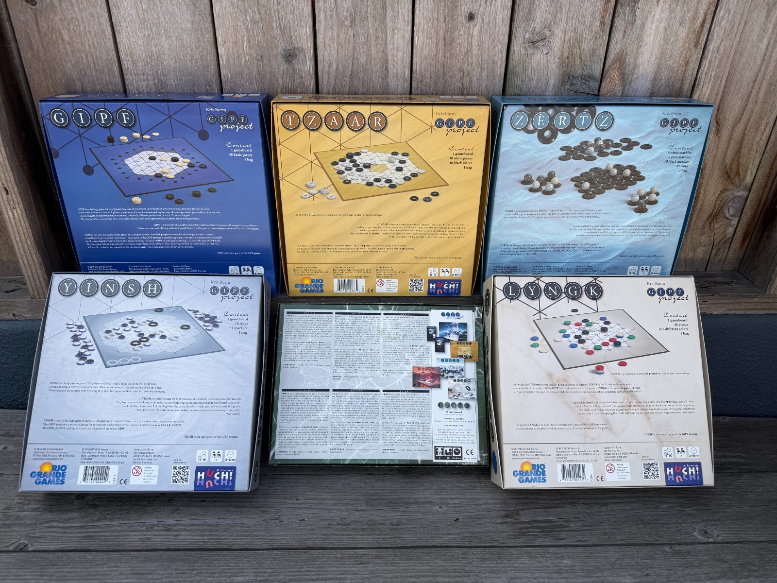 Rio Grande GIPF Series- TZAAR, ZERTZ, YINSH, PUNCT, LYNGK x6 Board Game *LOT*