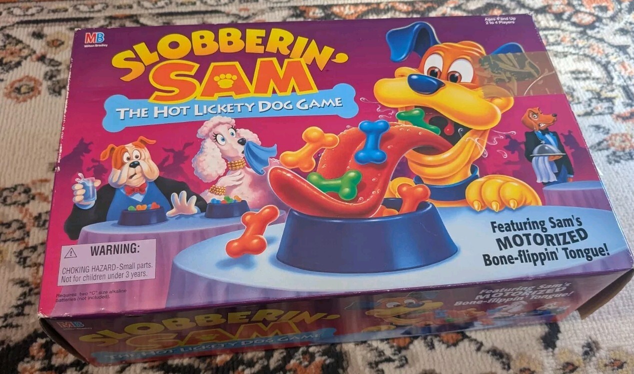Slobberin Sam The Hot Lickety Dog Game New Open Box NOB MIlton Bradley 1993