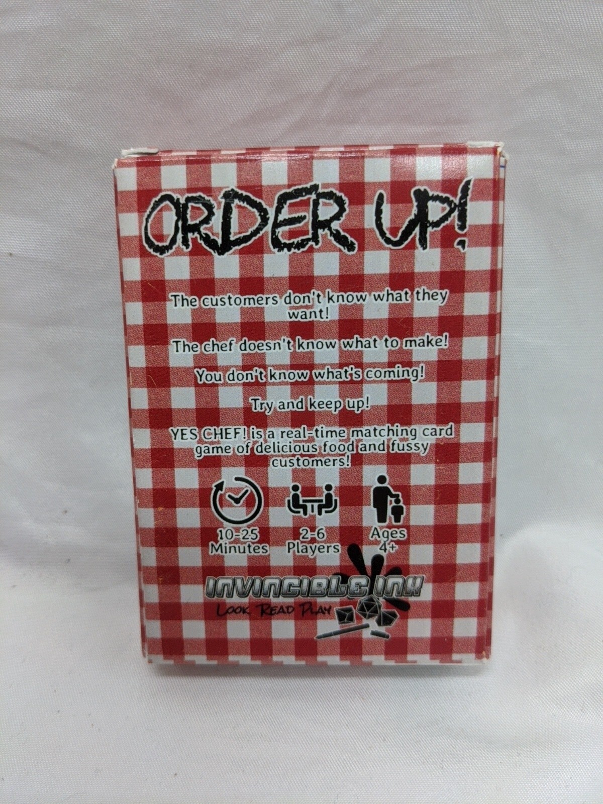 Invincible Ink Yes Chef The Fast Paced Waiting Game Card Game Complete