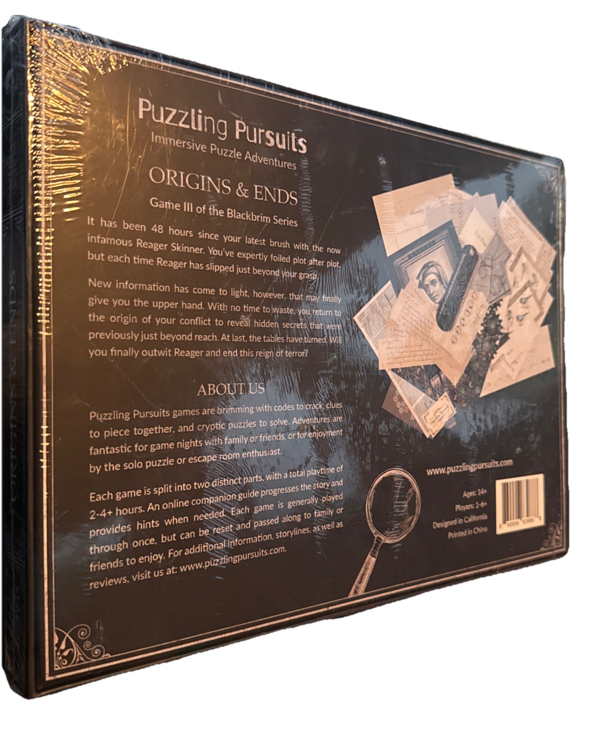 Puzzling Pursuits Board Game Origins and Ends Box SW New Sealed