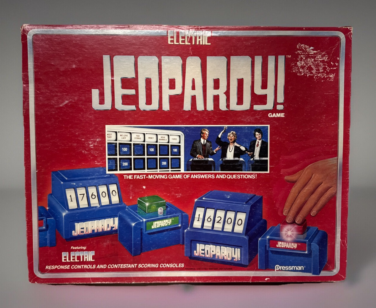 Jeopardy Board Game Vintage 1987 Pressman Electric Response Controls Teen-Adult