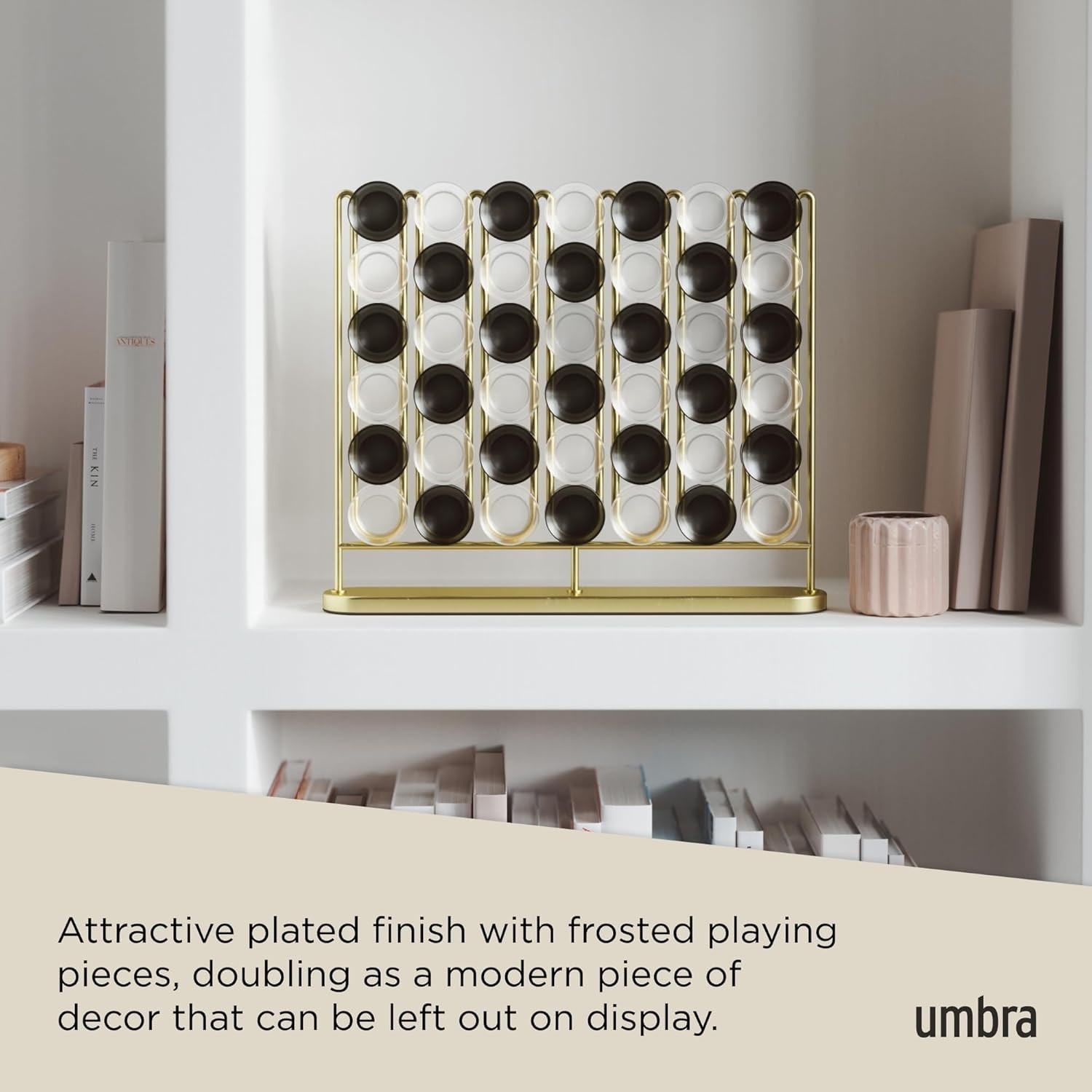 Umbra Sung Woo Park Design STAX – Four in a Row – BRASS