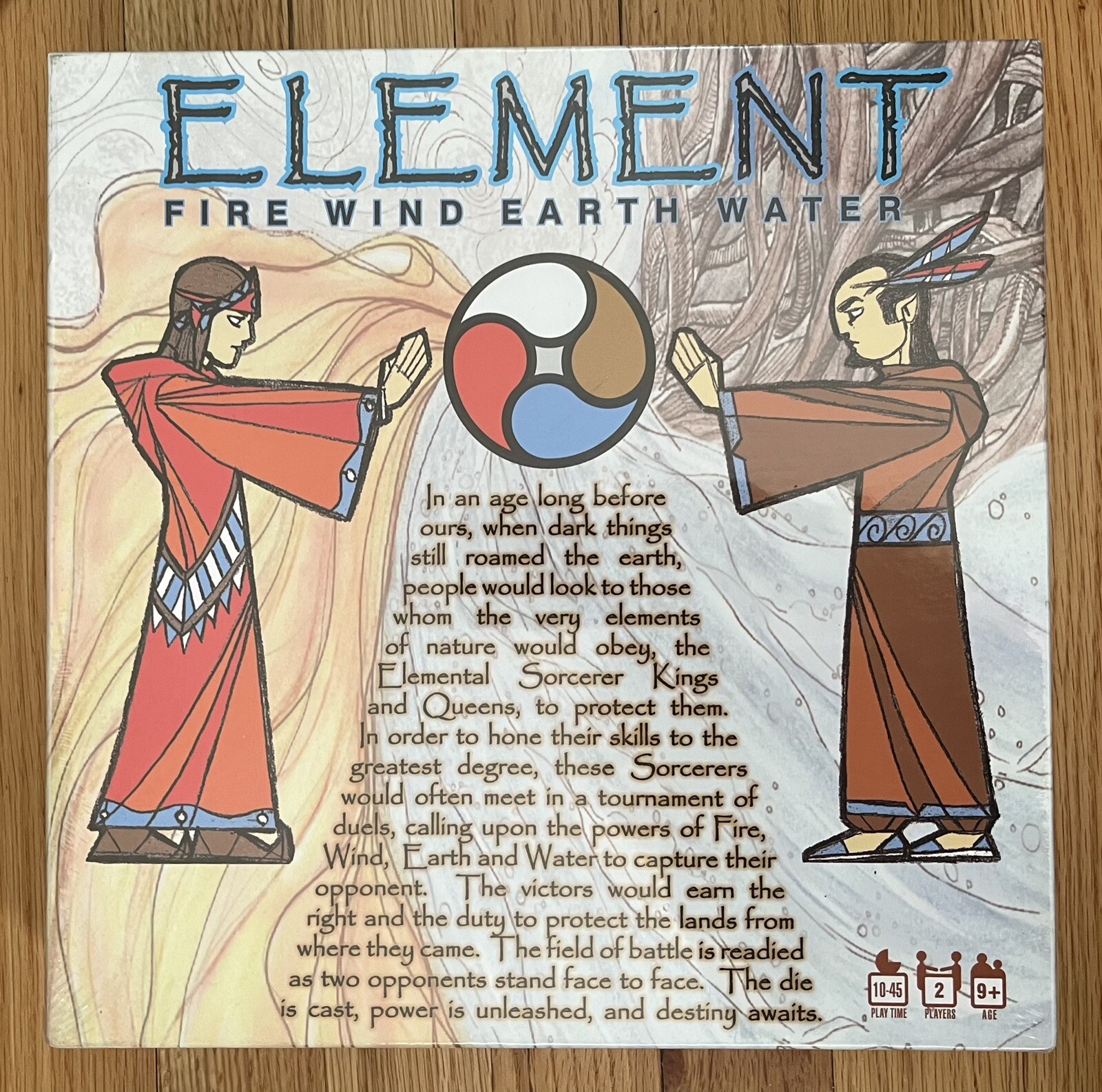 Element – Fire Wind Earth Water board game by Mind Twister USA