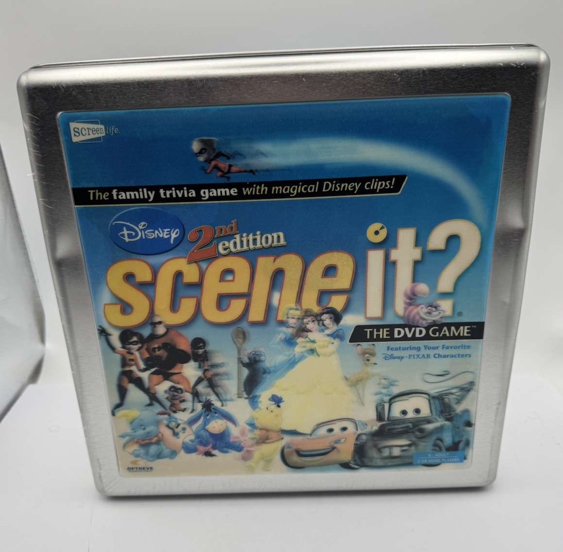 2007 Scene It? Disney 2nd Edition DVD Trivia Game (Collector’s Tin)-complete