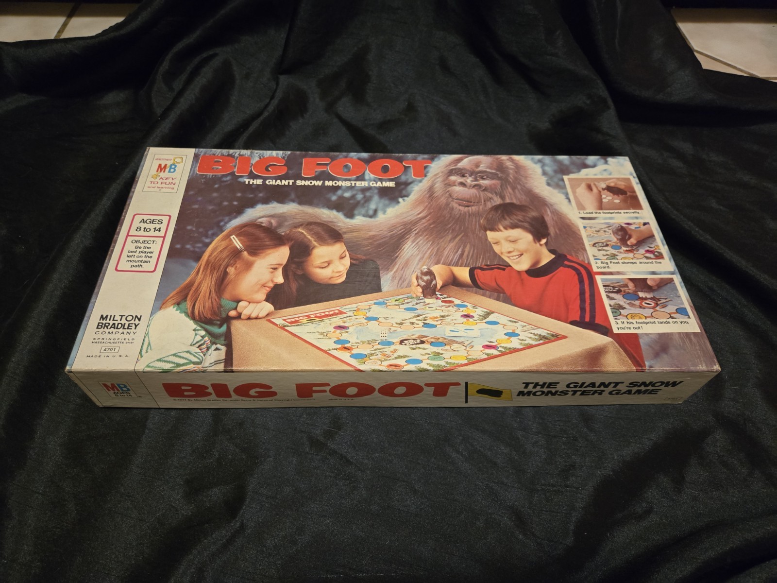 Big Foot The Giant Snow Monster Board Game Milton Bradley 1977
