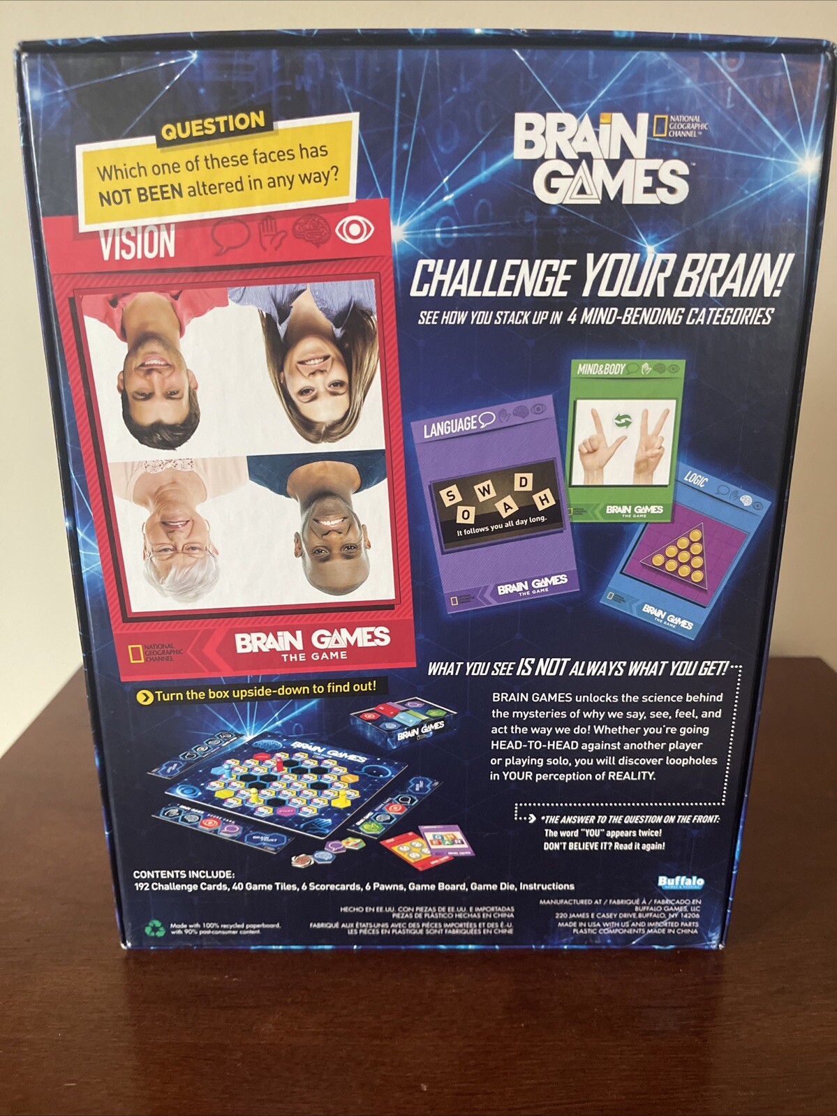 Brain Games The Game -NATIONAL GEOGRAPHIC -Brand New -Buffalo Games