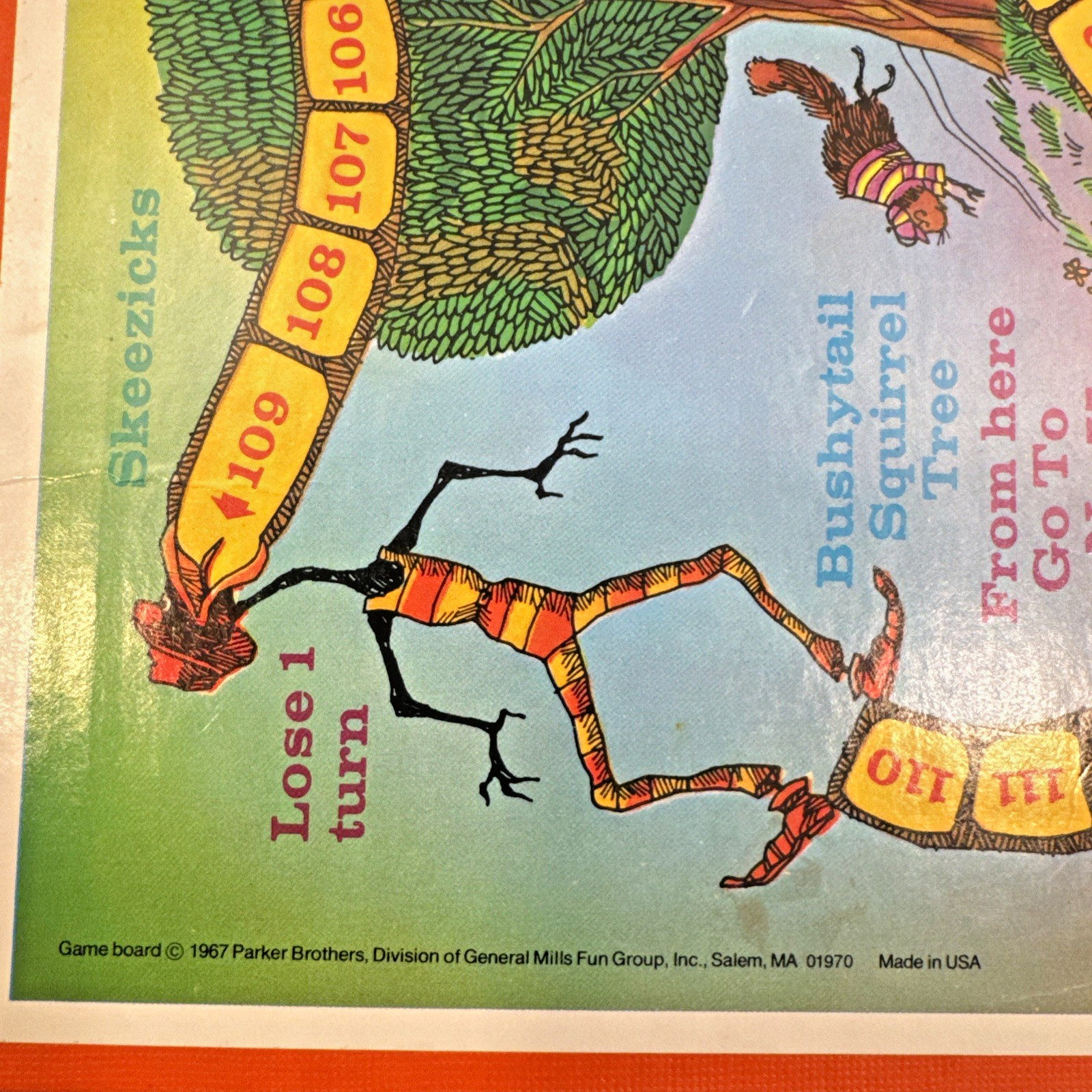 Vintage The Uncle Wiggly Board 1967 Pre-owned Classic Game