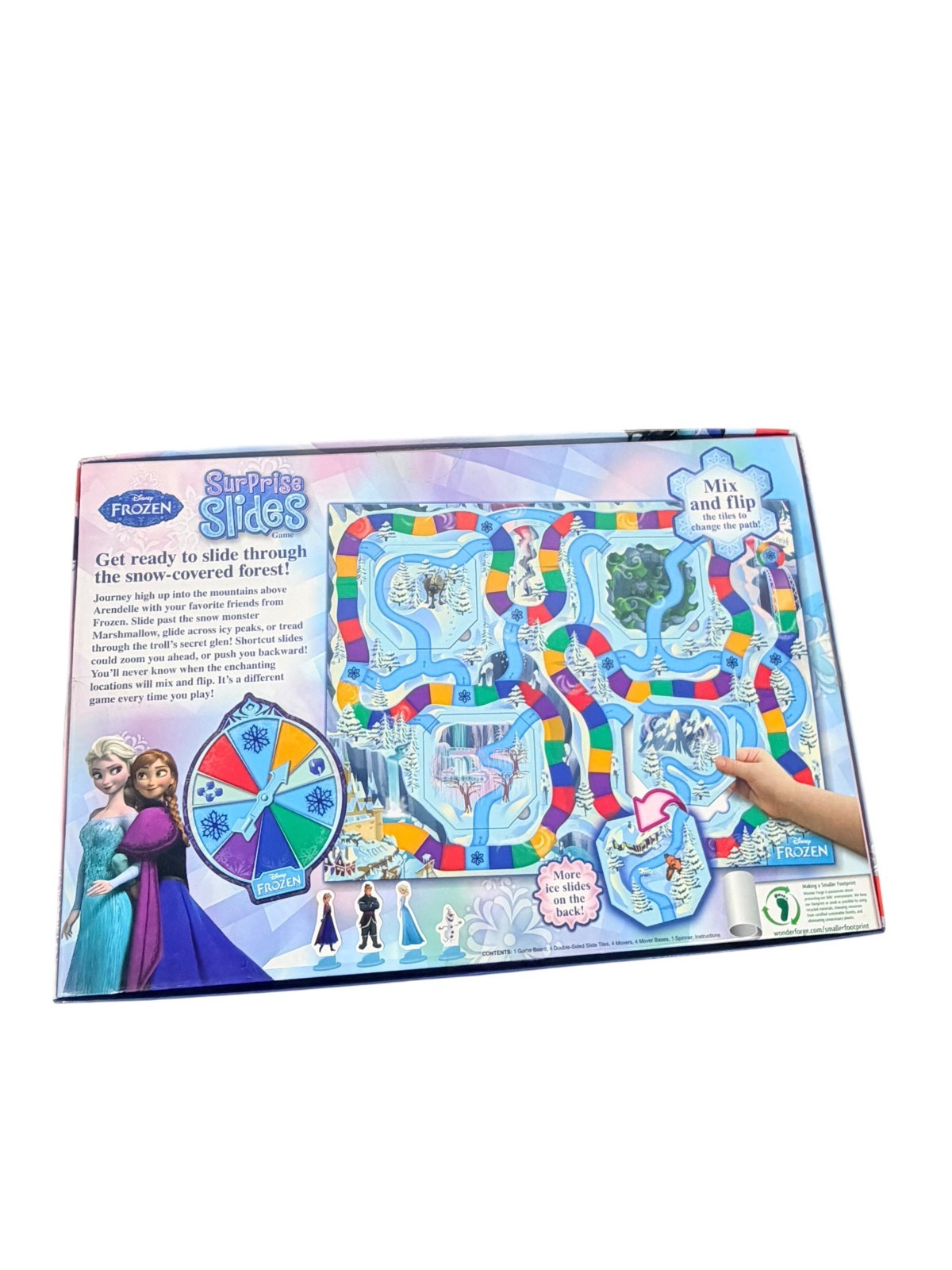 Disney Frozen Surprise Slides Board Game 2014 Wonder Forge Anna Elsa Olaf