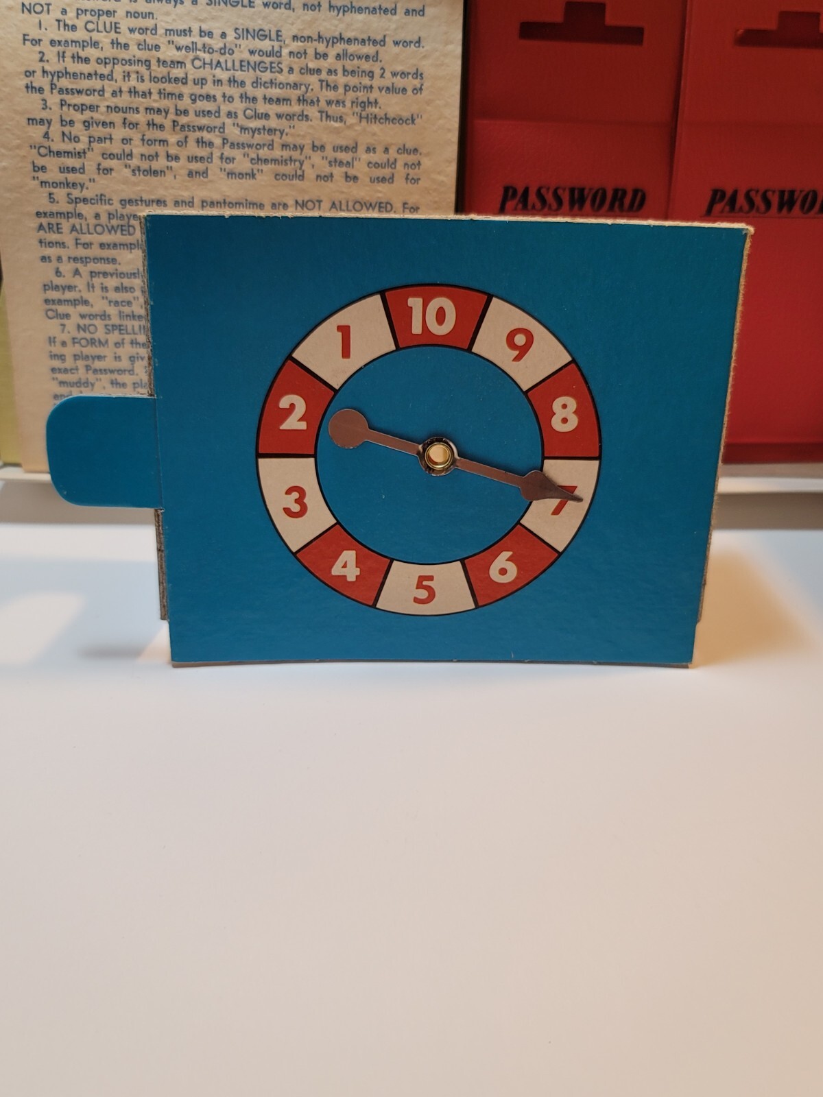 Password Game 1962 Twelfth Edition Milton Bradley Company 4260 Clue Vintage