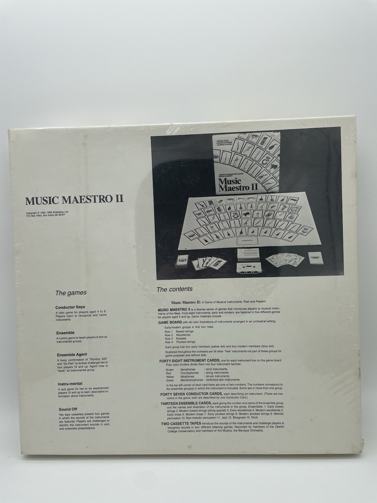 Vtg Music Maestro Game: A Game of Musical Instruments Past & Present- Sealed