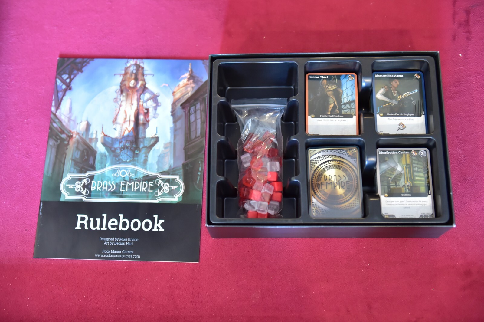 Brass Empire Card Game – Rock Manor Games – Shrink Removed