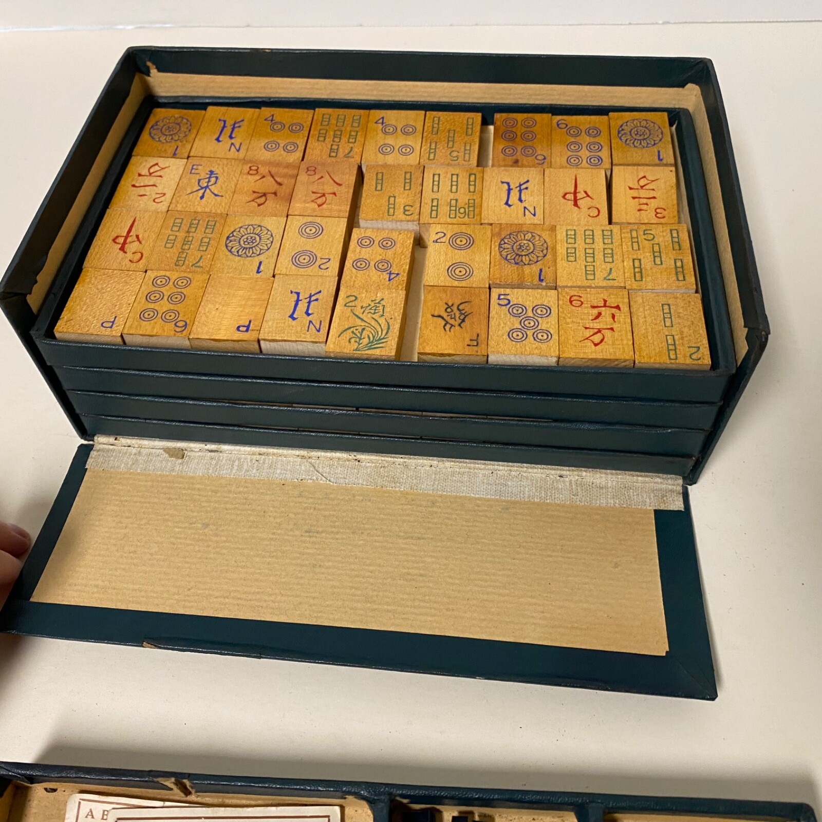 Vintage 1920s Mahjong Ancient Game Of Mandarines China Complete W Box & Book