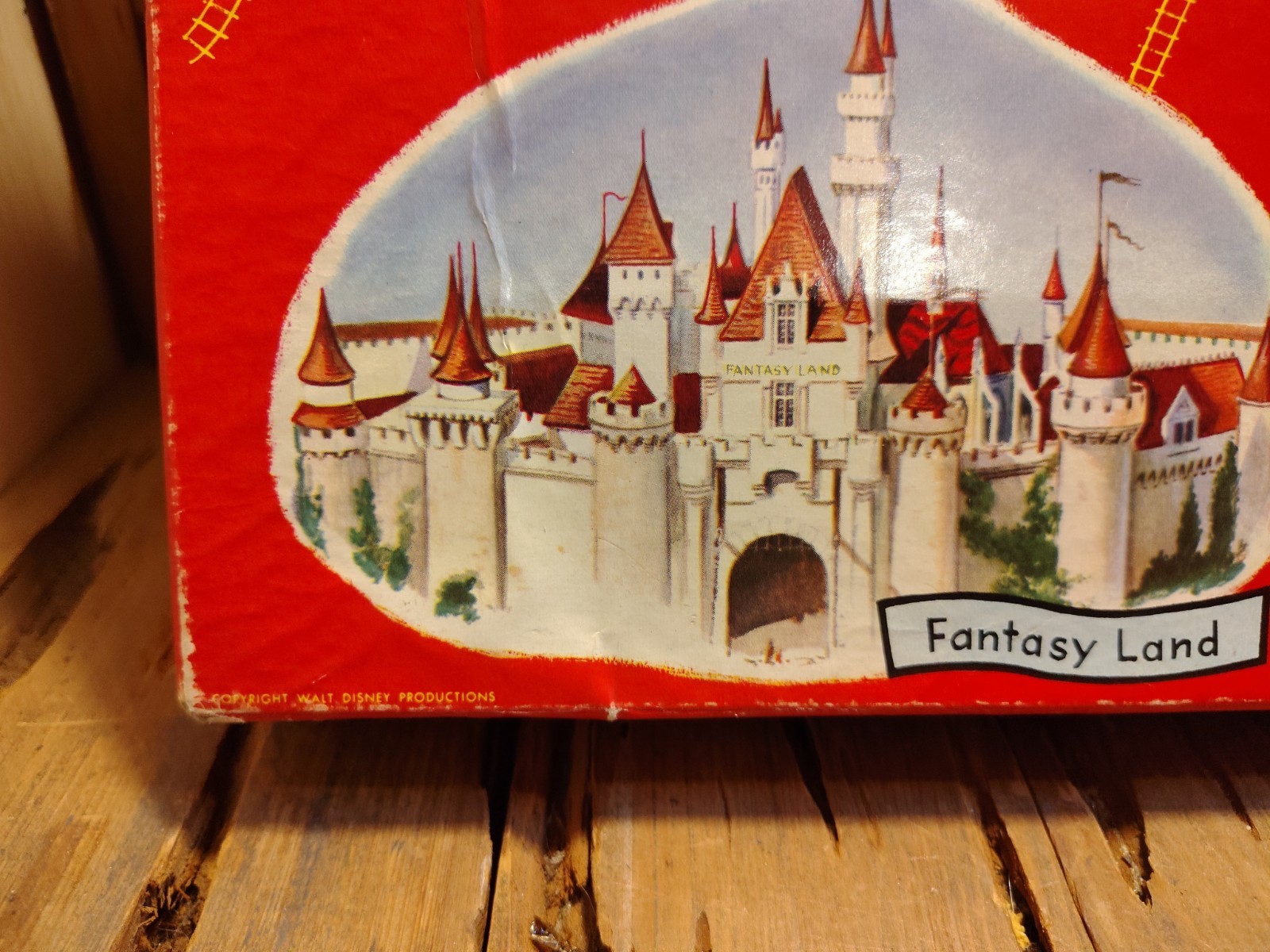 Vintage Walt Disney’s Disneyland Board Game 1954 Transogram Made In USA