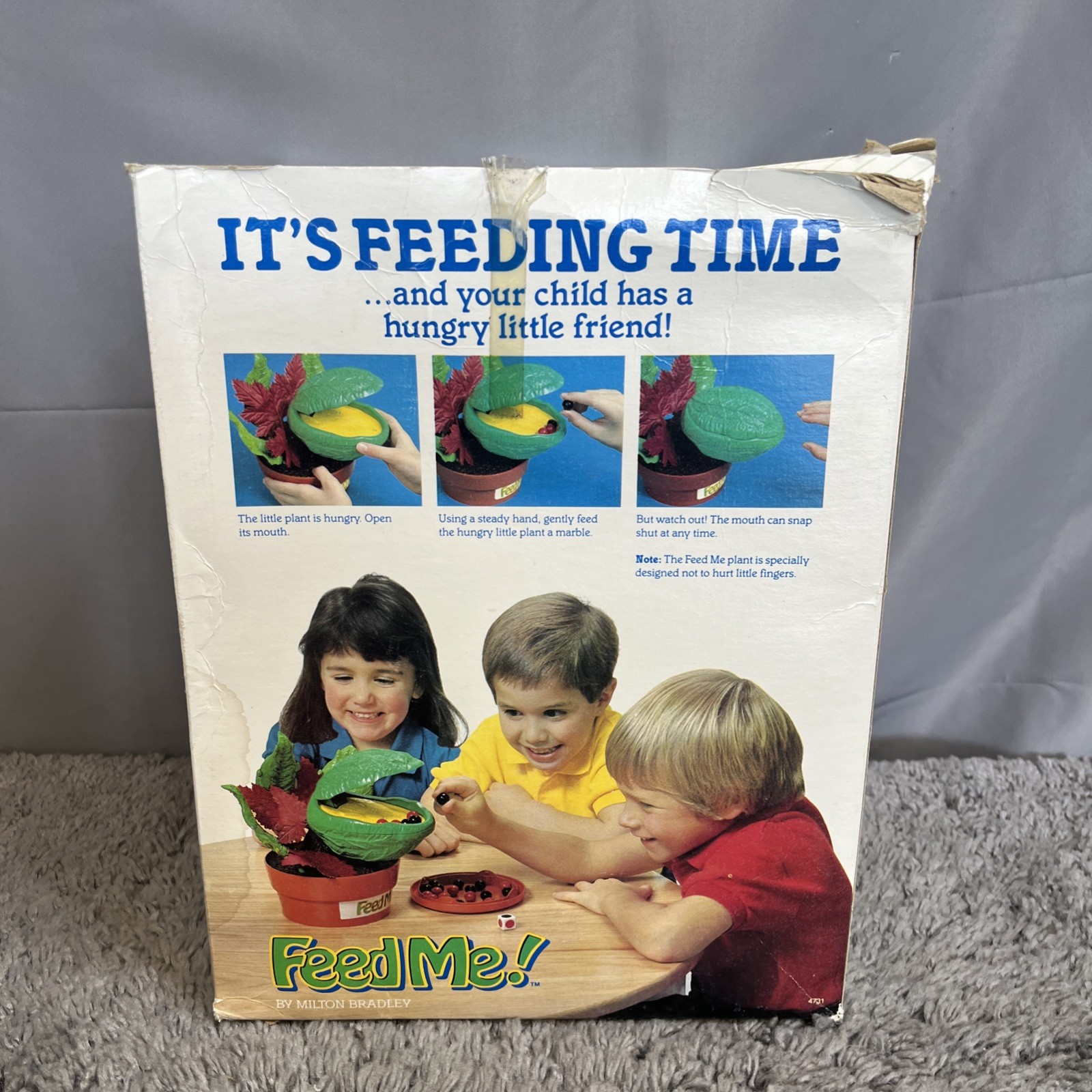 1987 Milton Bradley Feed Me! Hungry Little Plant Game Little Shop of Horrors Vtg