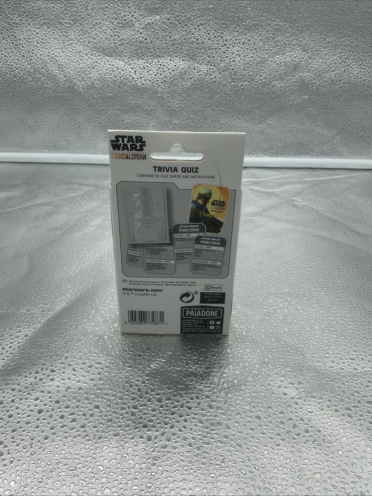 Disney Star Wars The Mandalorian 100 Question Quiz Card Game Baby Yoda Grogu