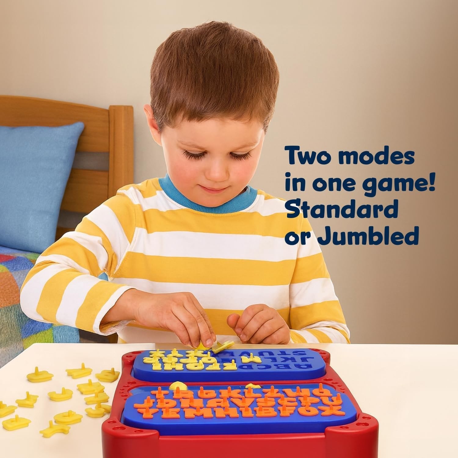 Pop Up Board Game 2-Player | Preschool Game with Alphabet Puzzle Pieces | Edu…
