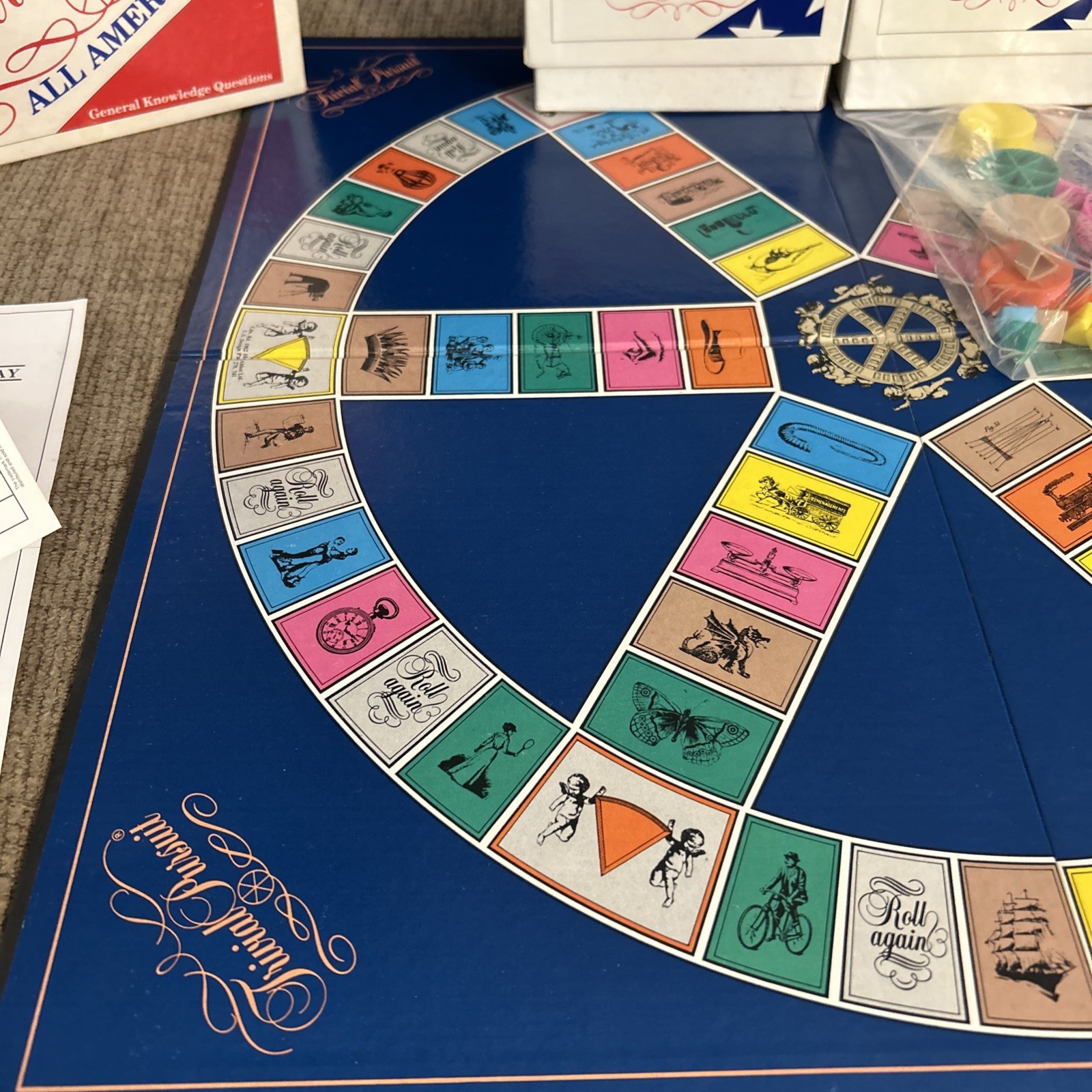 Trivial Pursuit All American Edition Parker Brothers 1993, 100% Complete