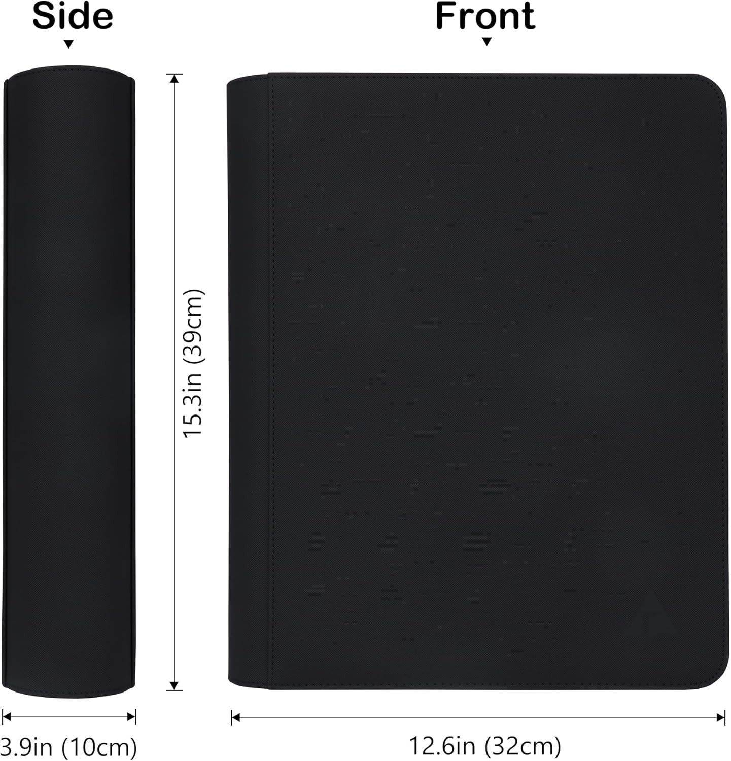 Toploader Binder, Holds 504 Toploaders, 9-Pocket 3 inches x 4 inches, Black