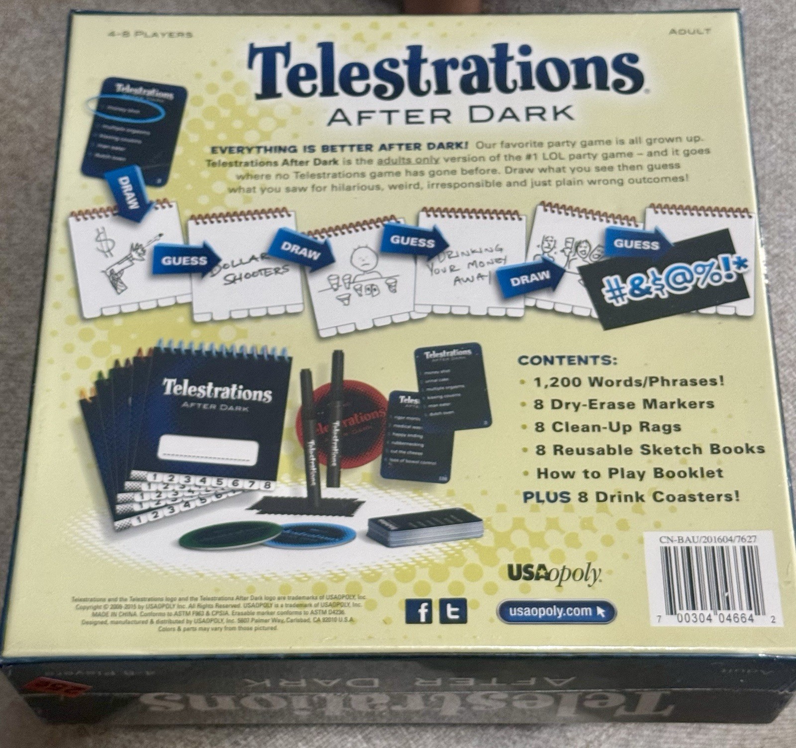 Telestrations: After Dark Adult Board Game-BRAND NEW Sealed