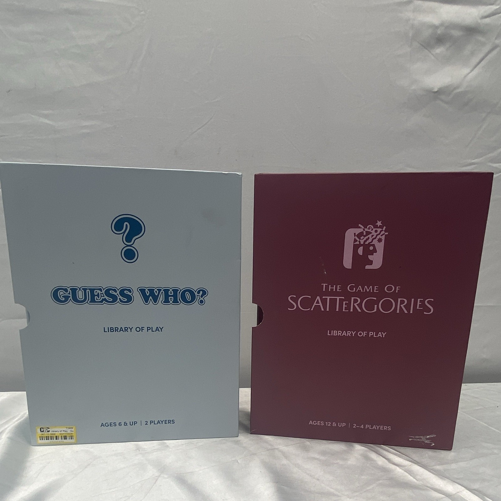 Library of Play Guess Who? & Scattergories Collector’s Edition Board Games