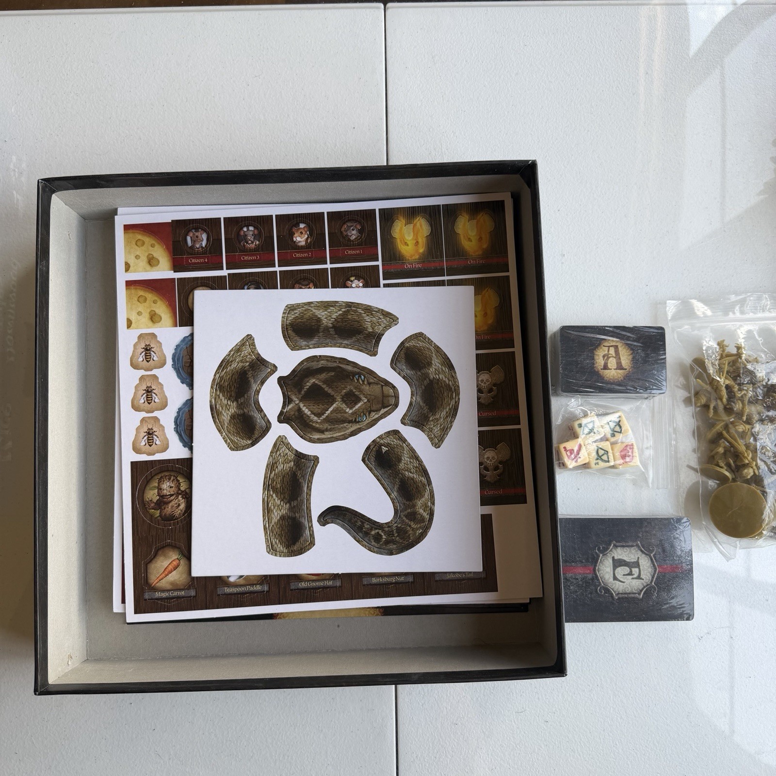 Mice and Mystics Downwood Tales Expansion Set Miniatures Cards Wrapped