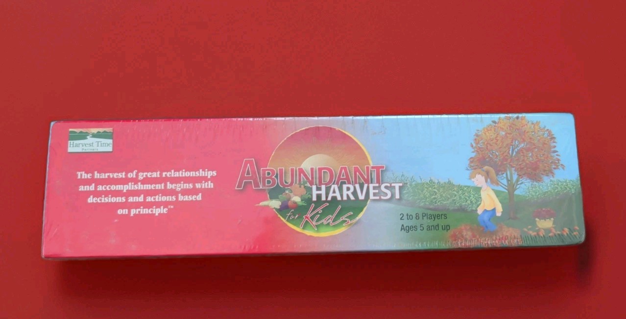 Abundant Harvest For Kids A Conversation Game New Sealed 2-8 Players Ages 5 +