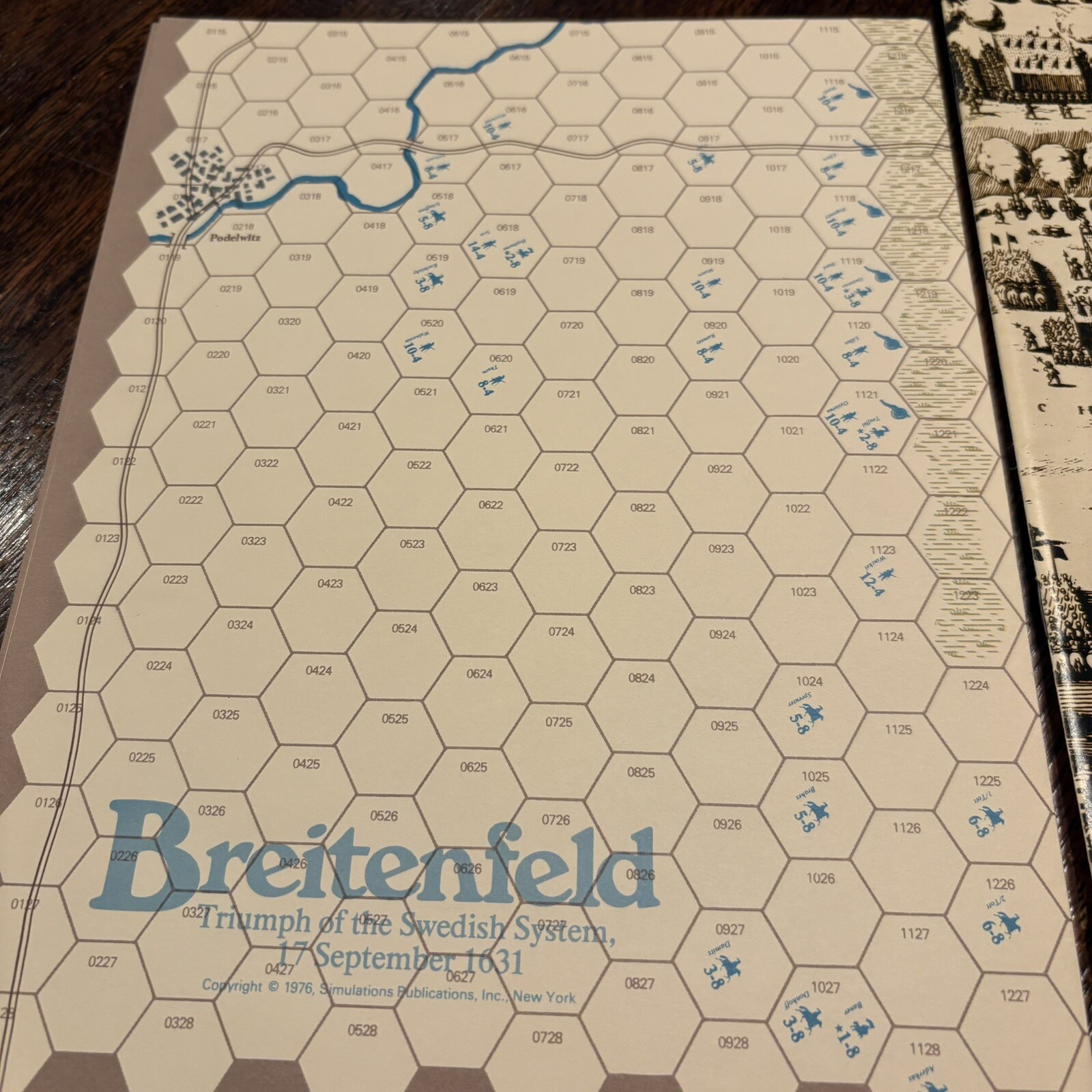 SPI 1976 Breitenfeld Triumph Swedish System Reg:Exclusive Strategy & Tactics #55
