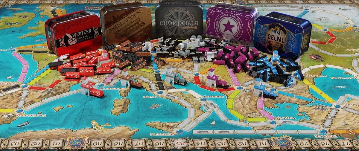 Ticket to Ride Europe – 15th Anniversary – Deluxe Limited Edition – New/Sealed