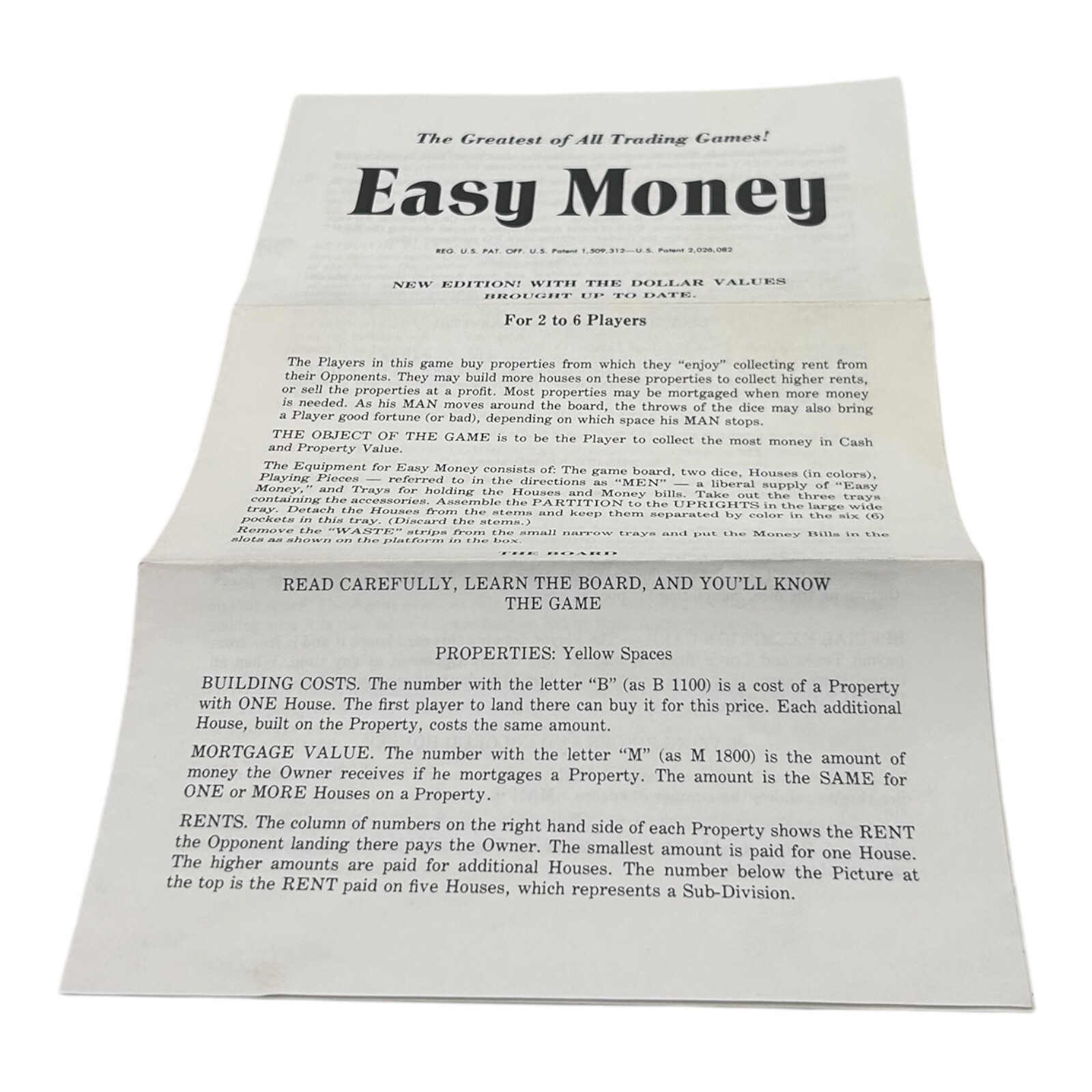 Vintage 1974 EASY MONEY Board Game Milton Bradley EUC COMPLETE