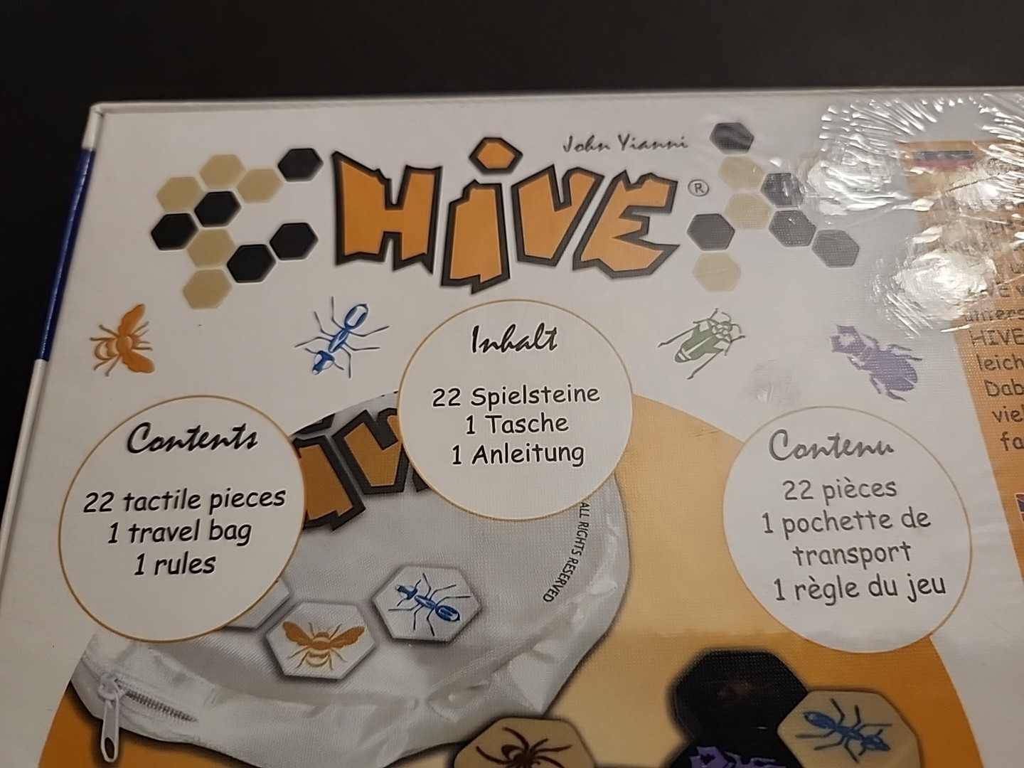 NEW SEALED Hive Board Game by John Yianni Award-Winning Strategy German Deutsch