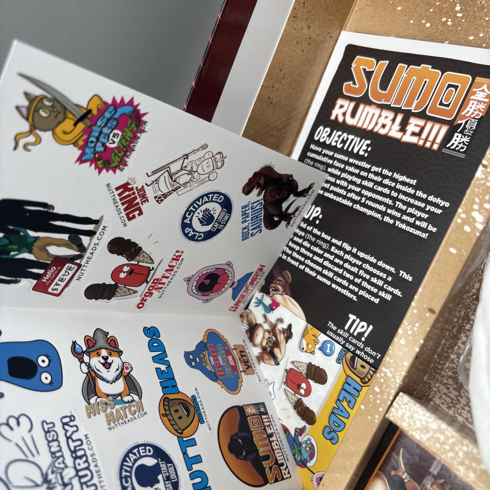 Nuttheads Brands Sumo Rumble!!! Fun and Exciting Party Game for 2 to 6 Players