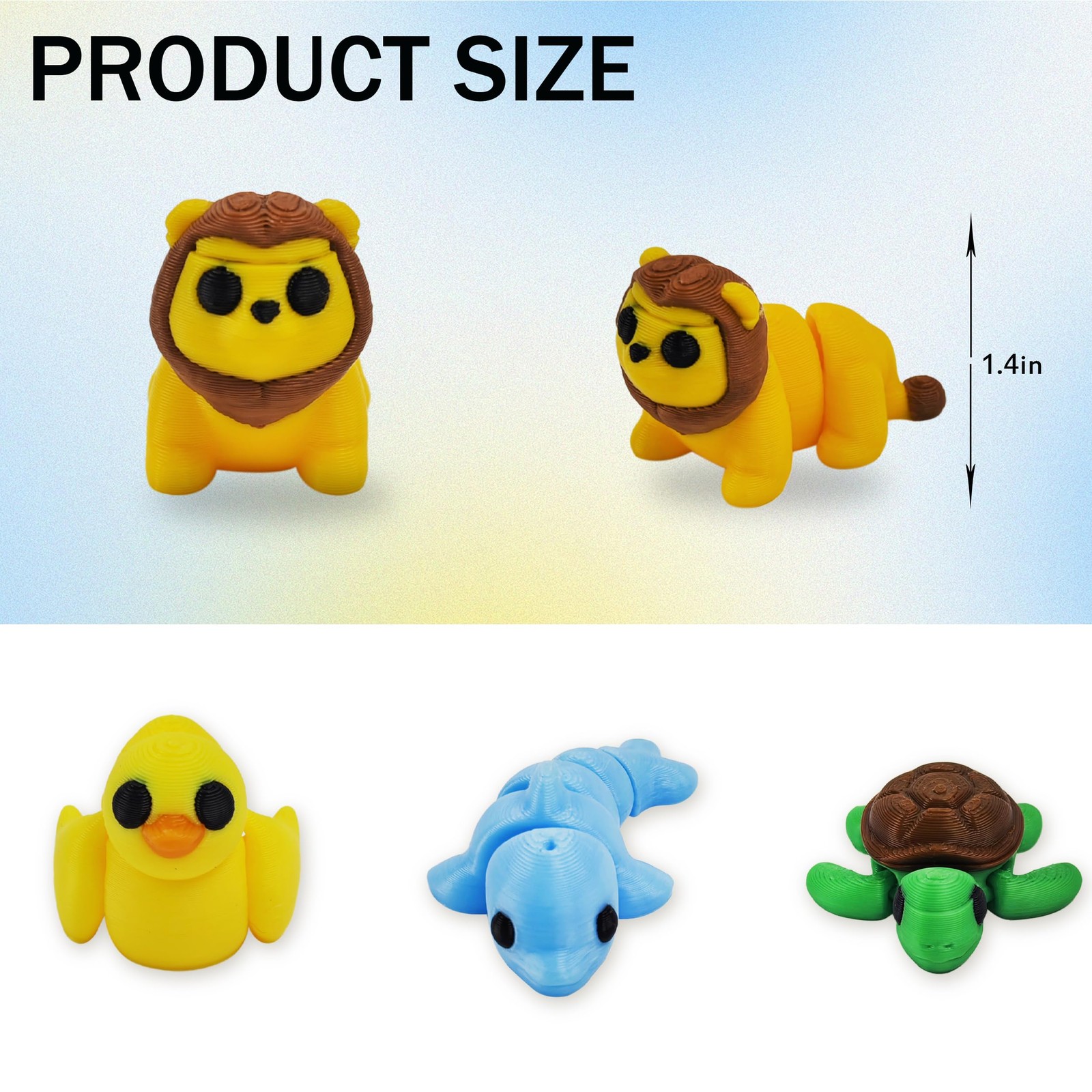 Fidget Toys 37PCS 3D Printed Articulated Animals Figures Easter Basket Stuffers