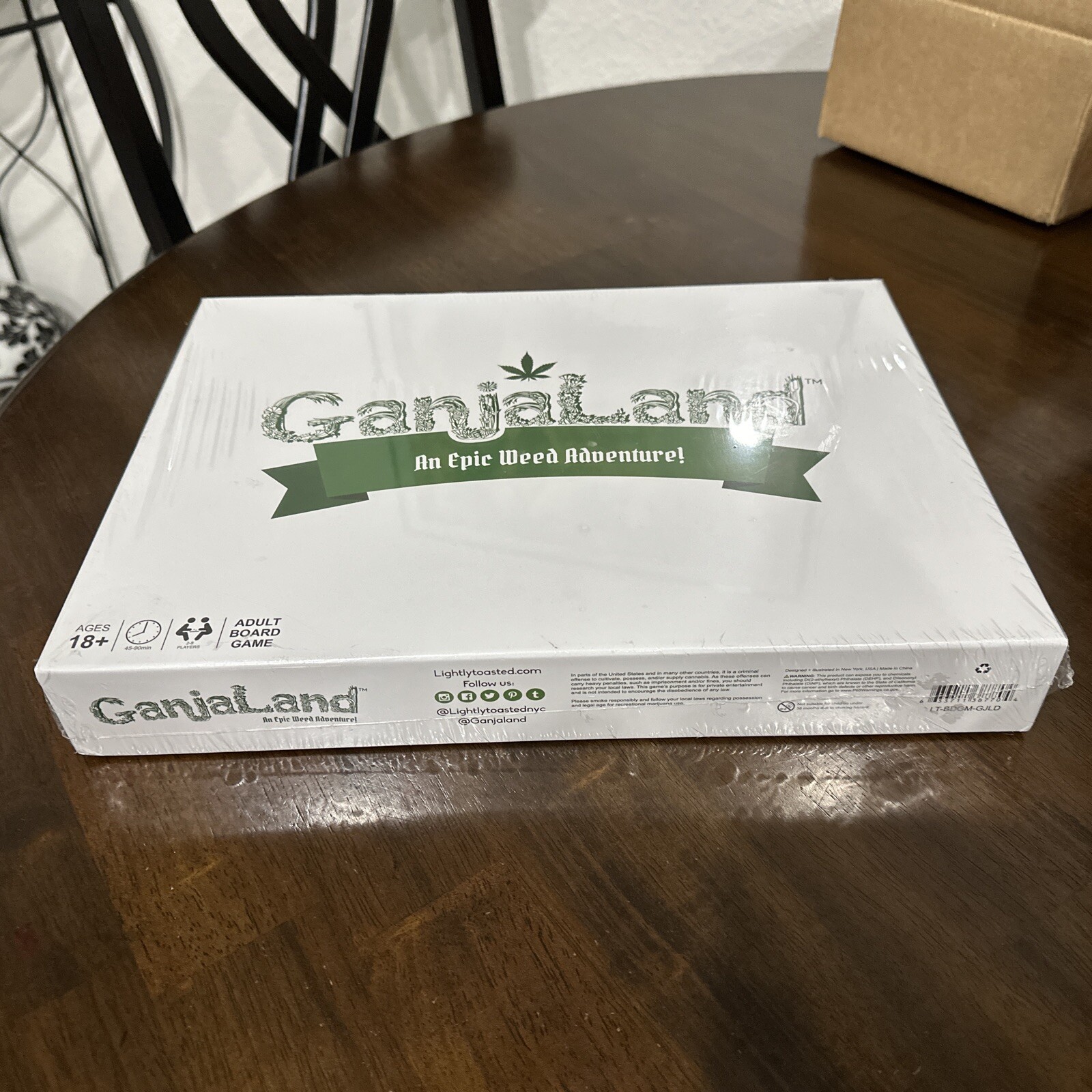 GanjaLand An Epic Weed Adventure Adult Board Game New Sealed