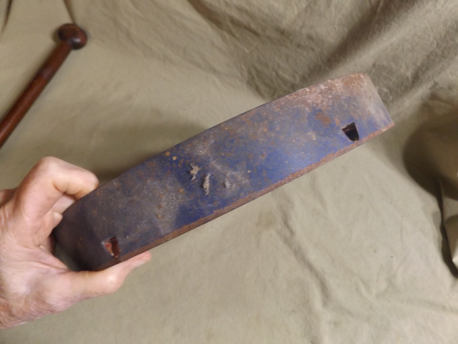 Vintage Painted Red Metal ROLLERBALL 8 hole Floor Game ~12×12″