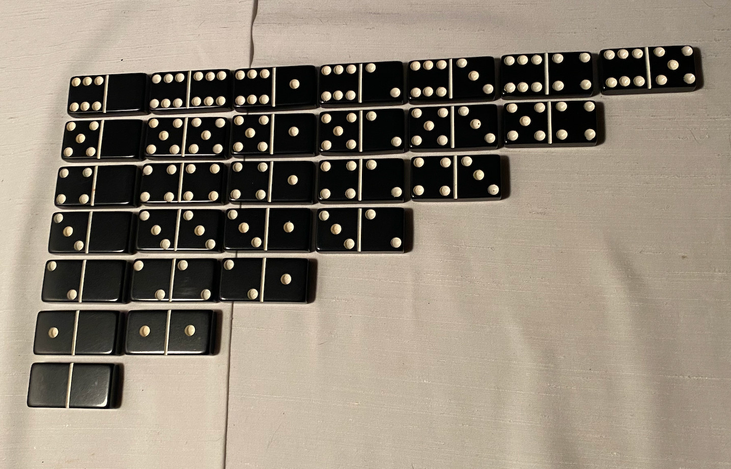 Vintage Puremco Marblelike Black Standard Dominoes No. 616 with Boxes – Lot of 2