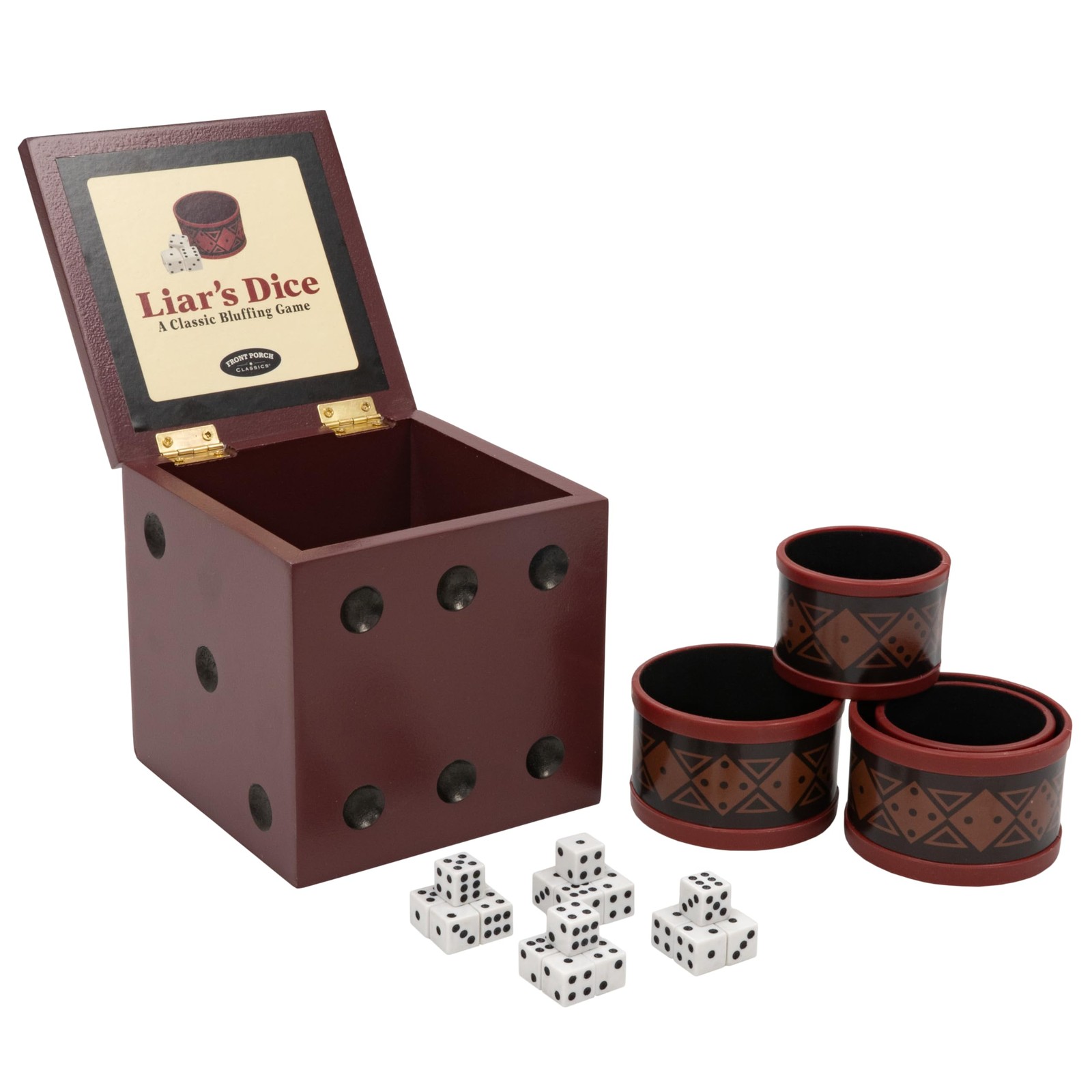 , Liar’s Dice Game Set – The Classic Bluffing Game for 2 to 4 Players – Inclu…
