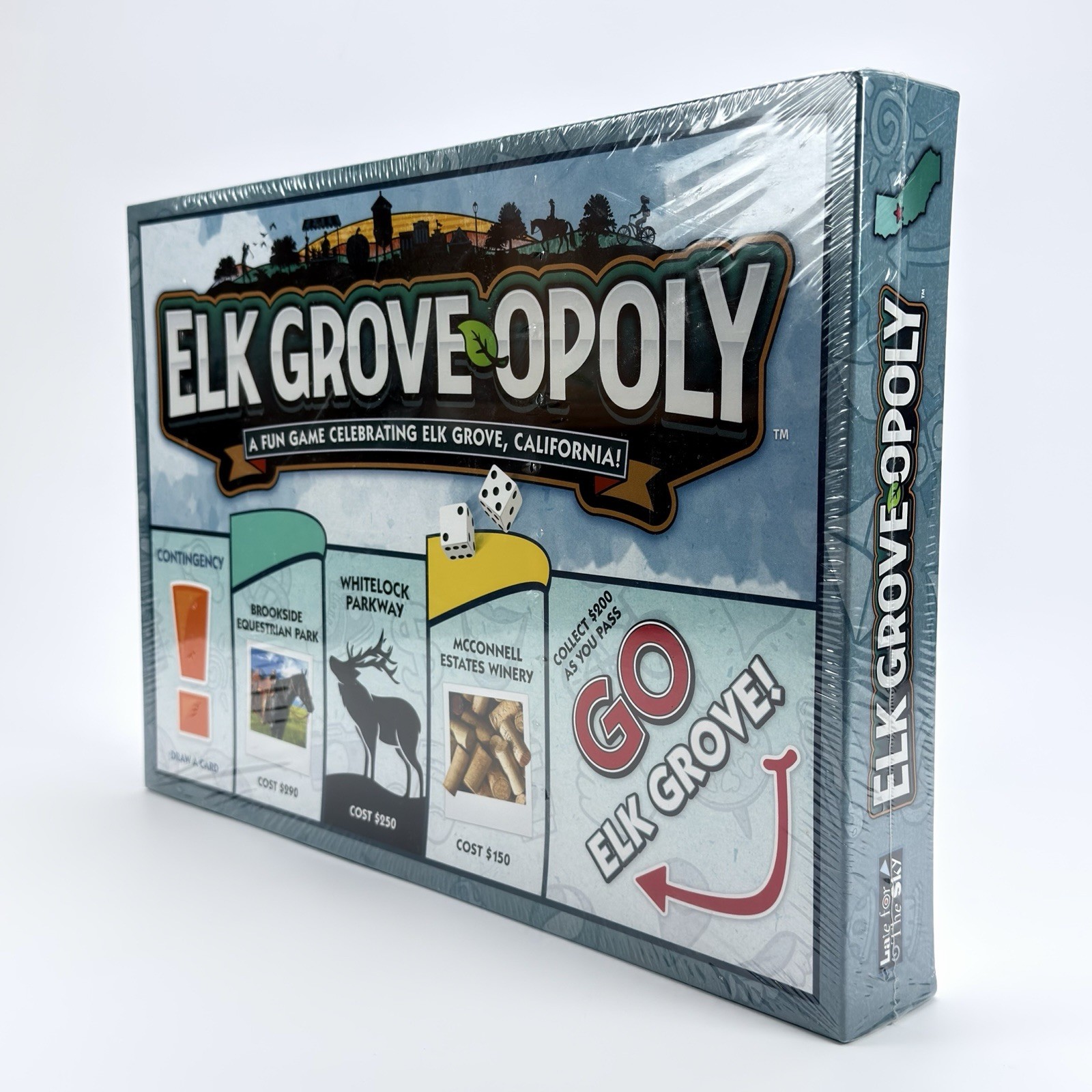 Go ELK GROVE OPOLY Monopoly Board Game Made By Late For The Sky California Sac