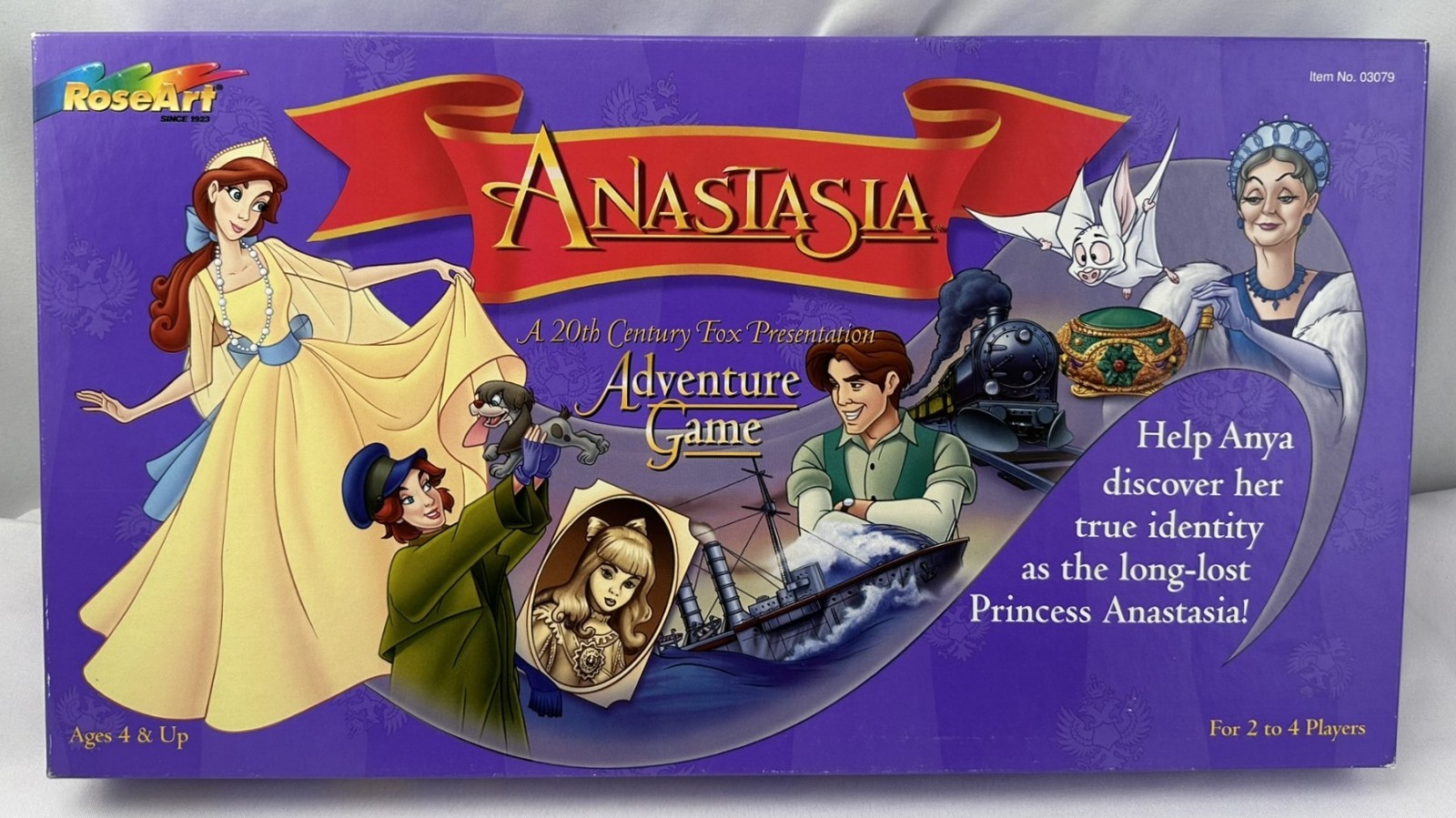 1997 Anastasia Adventure Game by RoseArt in Very Good Condition FREE SHIPPING