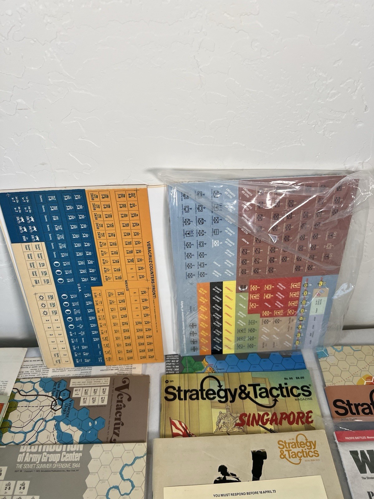 Strategy & Tactics Magazine War Games Bulk Lot Maps Pieces Guides Mixed Lot