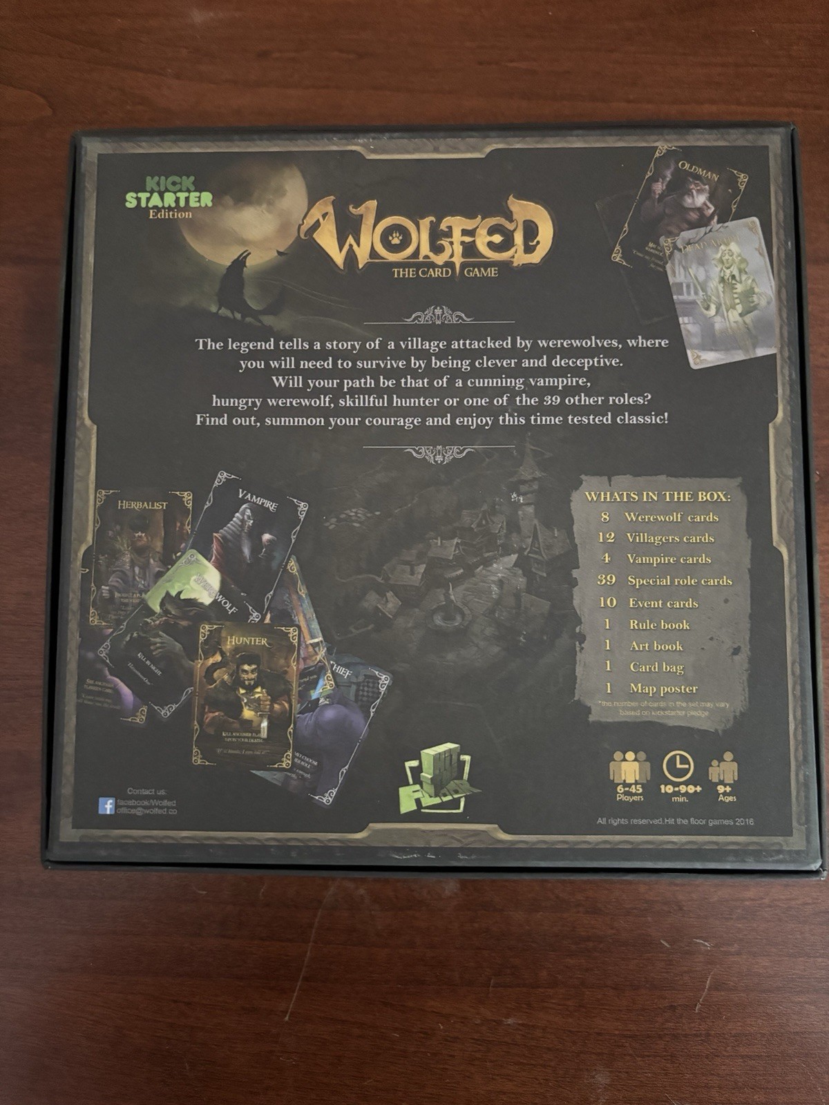 Wolfed The Card Game by Hit the Floor Games, 2016, Kickstarter Edition, Complete