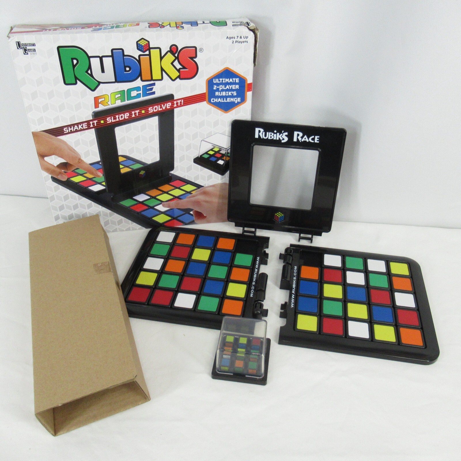 Rubiks Race Game Fast Paced Square Shifting Age 7 Plus Rubiks Cube COMPLETE